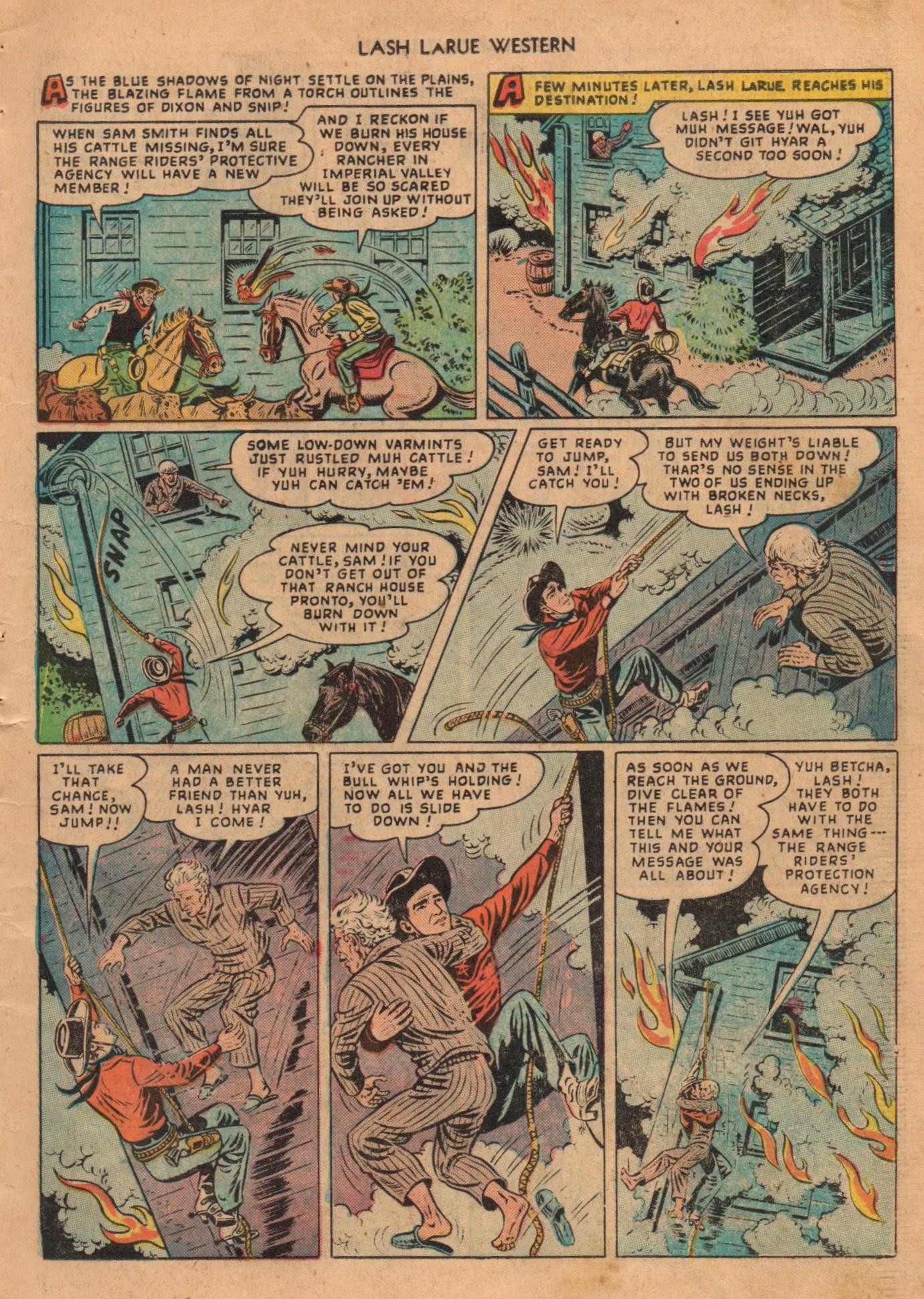 Read online Lash Larue Western (1949) comic -  Issue #1 - 7