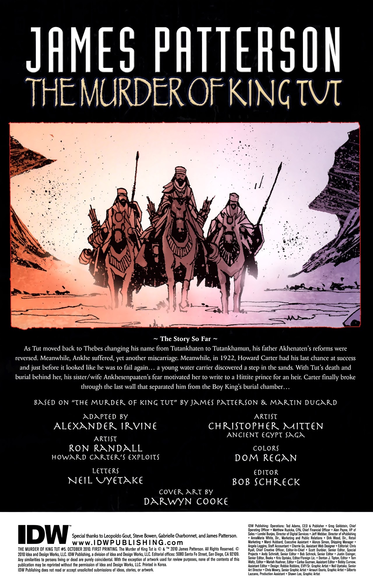 Read online The Murder of King Tut comic -  Issue #5 - 2