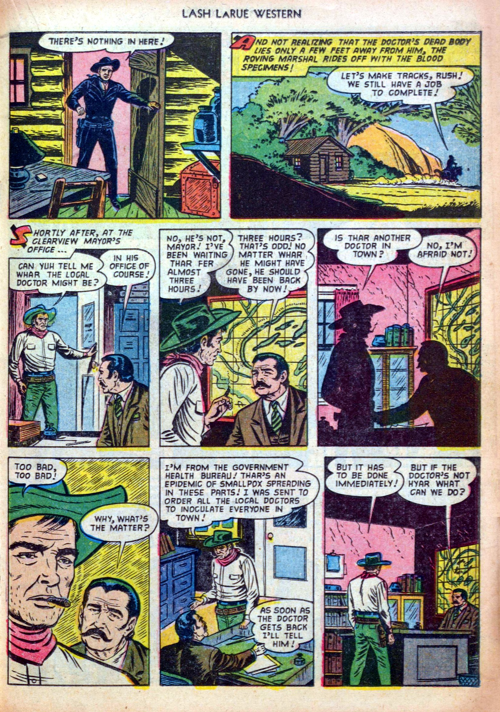 Read online Lash Larue Western (1949) comic -  Issue #38 - 19