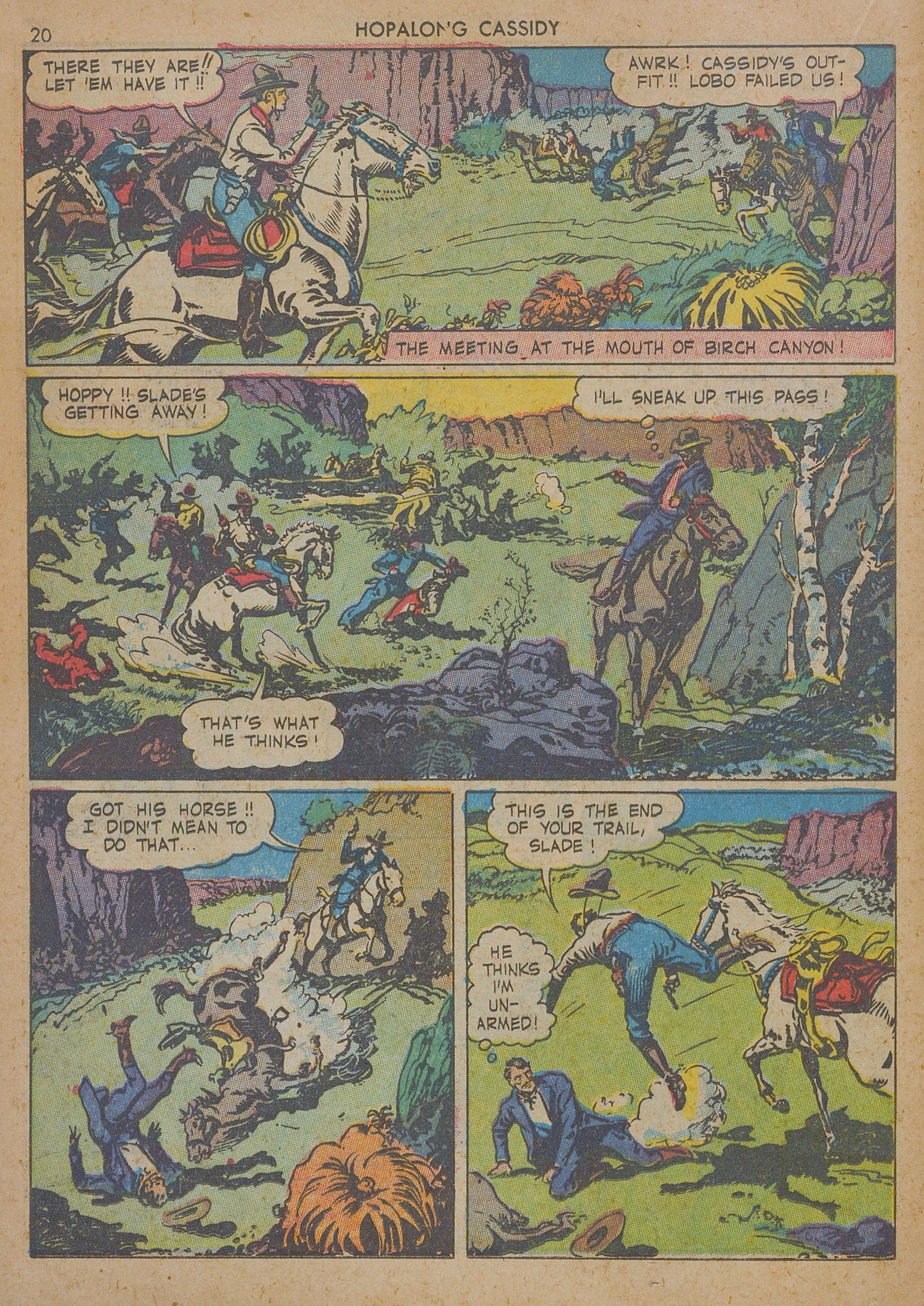 Read online Hopalong Cassidy comic -  Issue #1 - 20