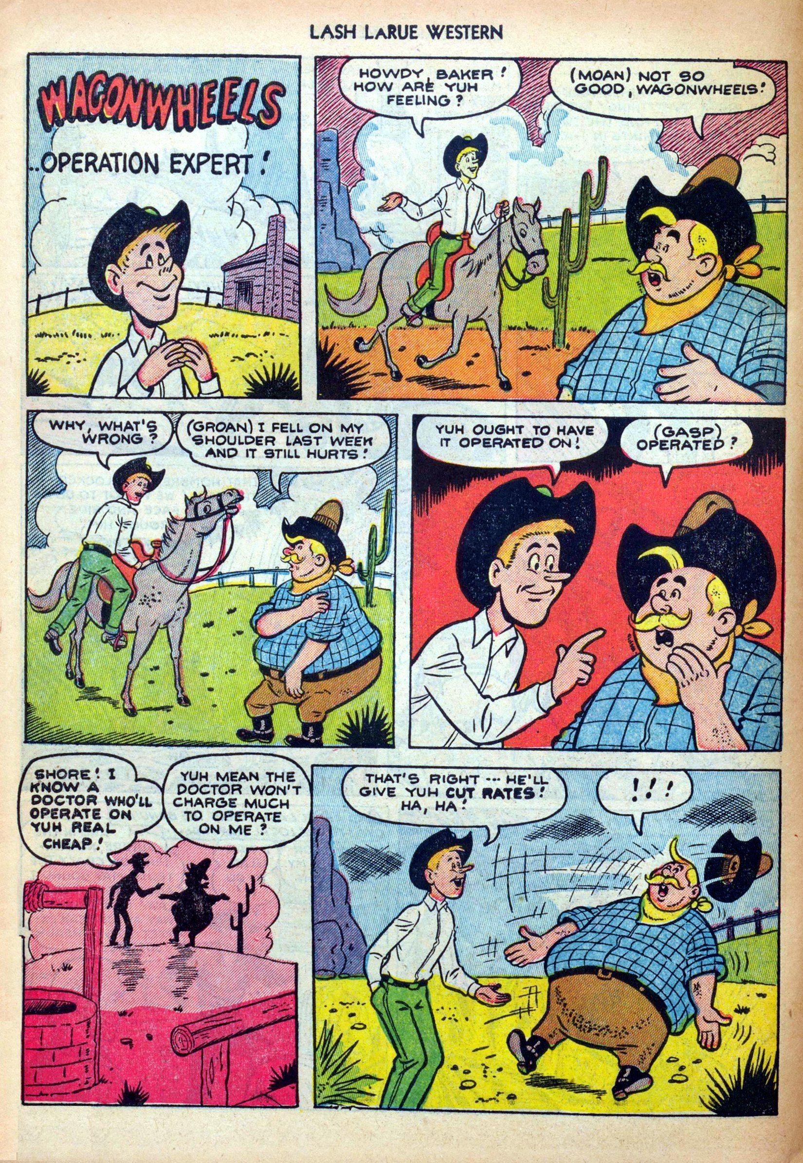 Read online Lash Larue Western (1949) comic -  Issue #31 - 10