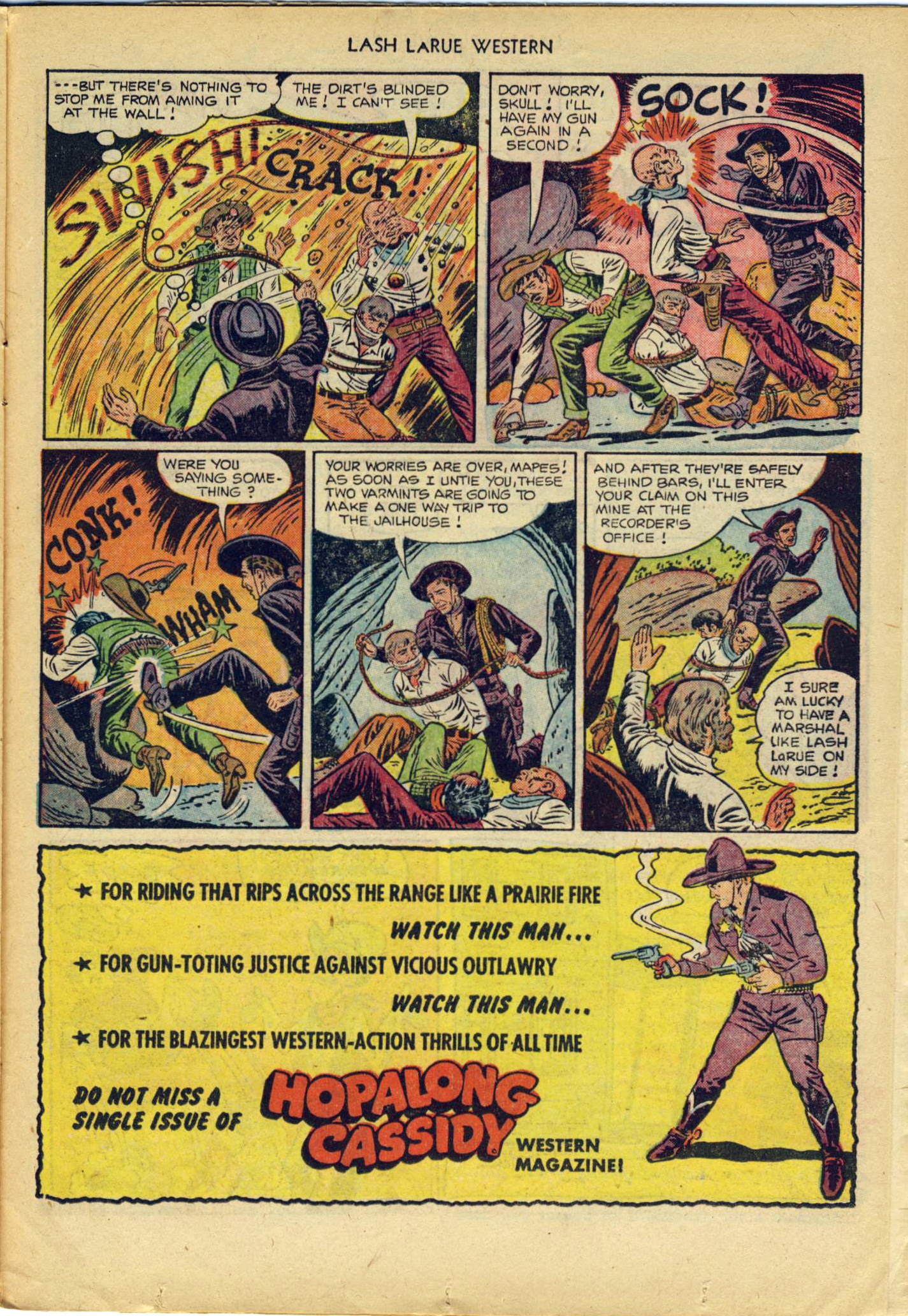 Read online Lash Larue Western (1949) comic -  Issue #29 - 23