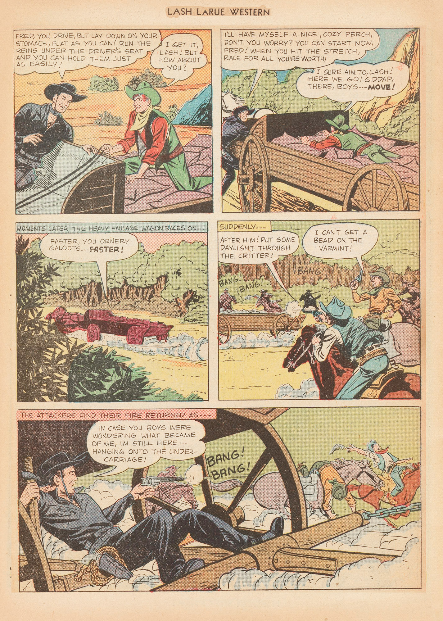 Read online Lash Larue Western (1949) comic -  Issue #12 - 47