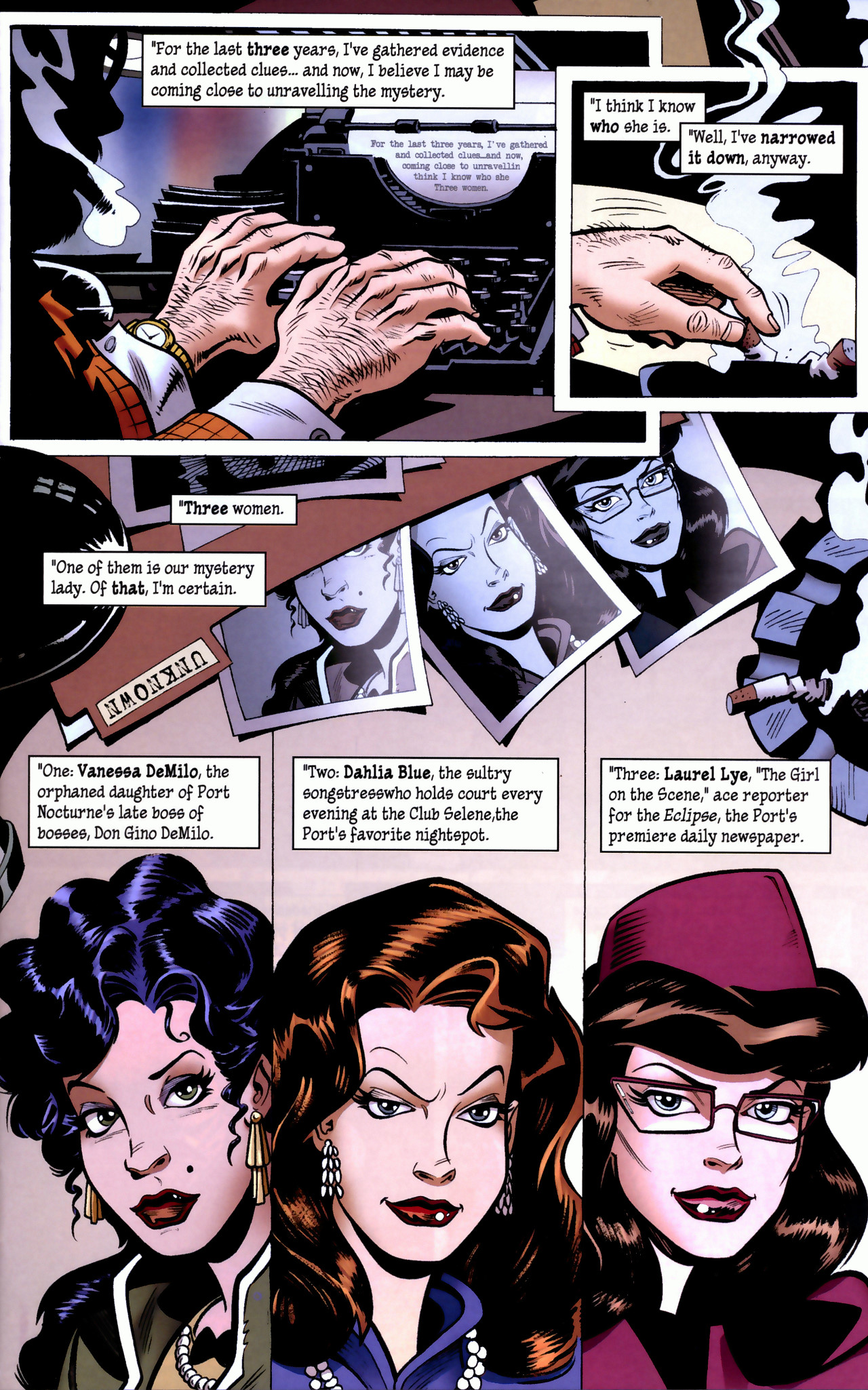 Read online Femme Noir: The Dark City Diaries comic -  Issue #1 - 6