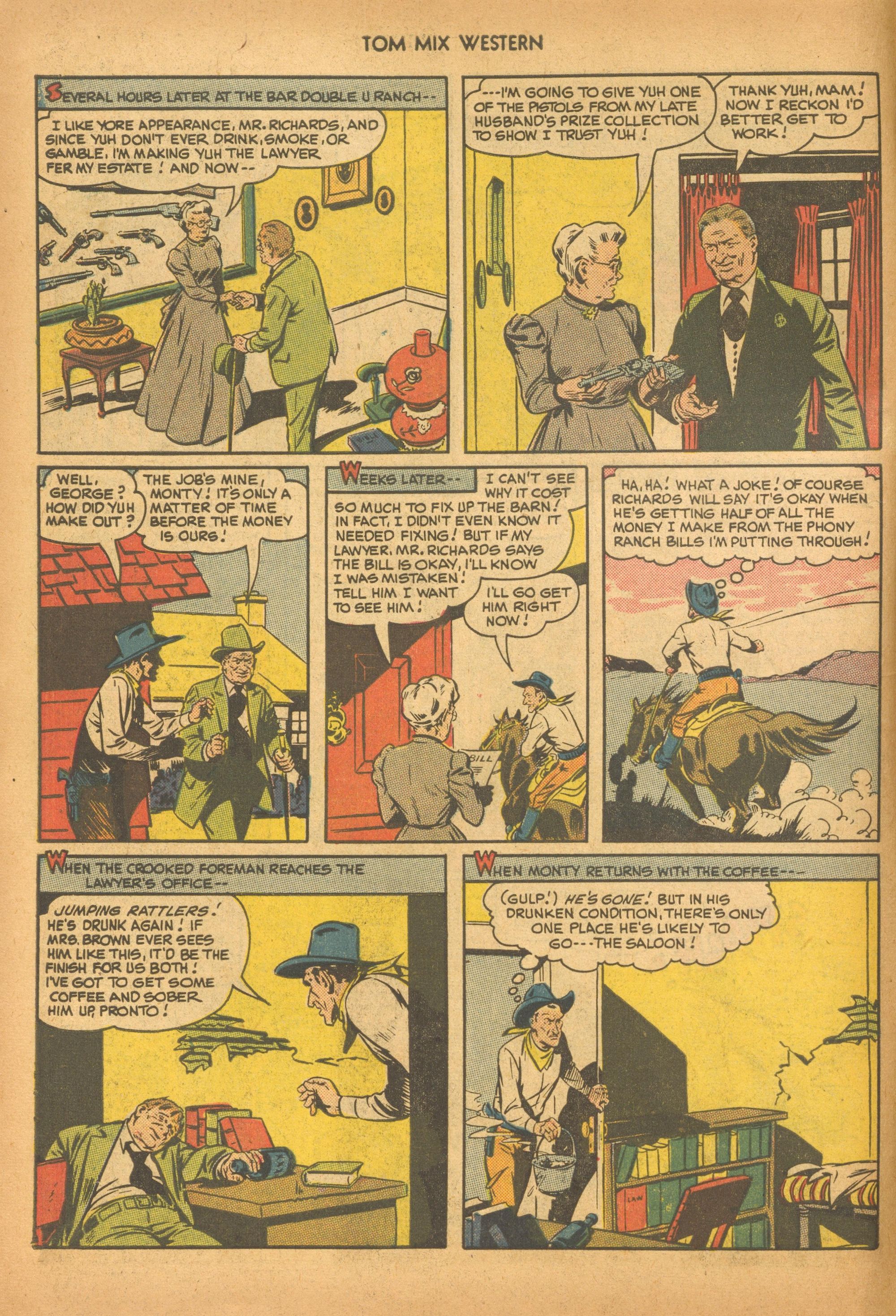 Read online Tom Mix Western (1948) comic -  Issue #28 - 6