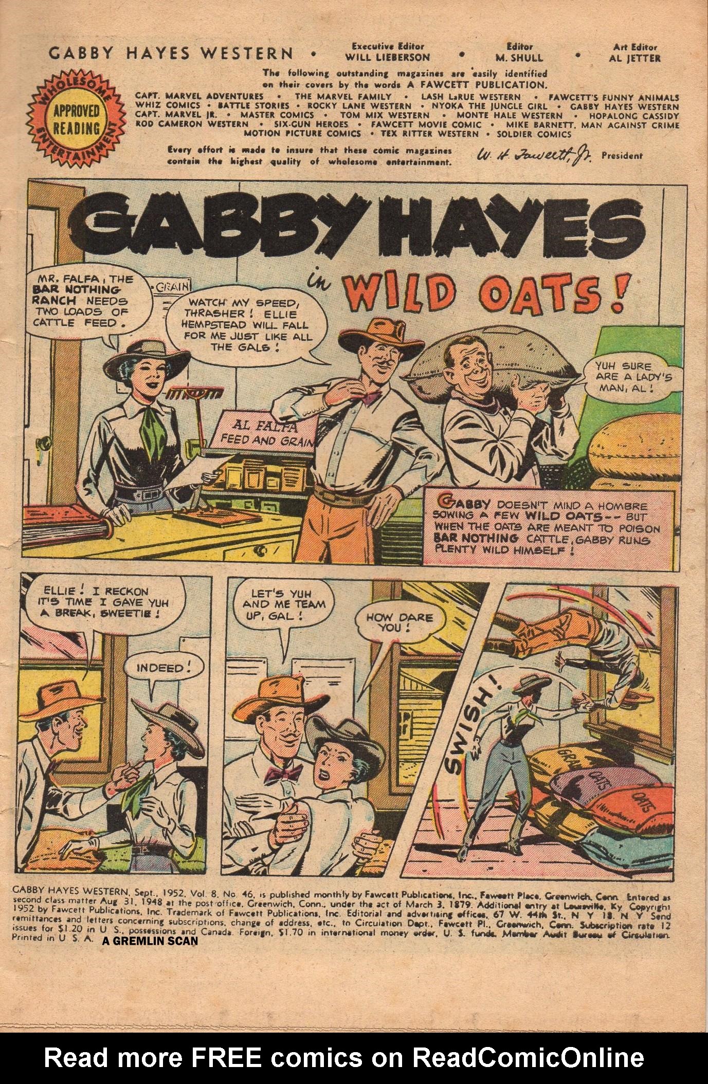 Read online Gabby Hayes Western comic -  Issue #46 - 3