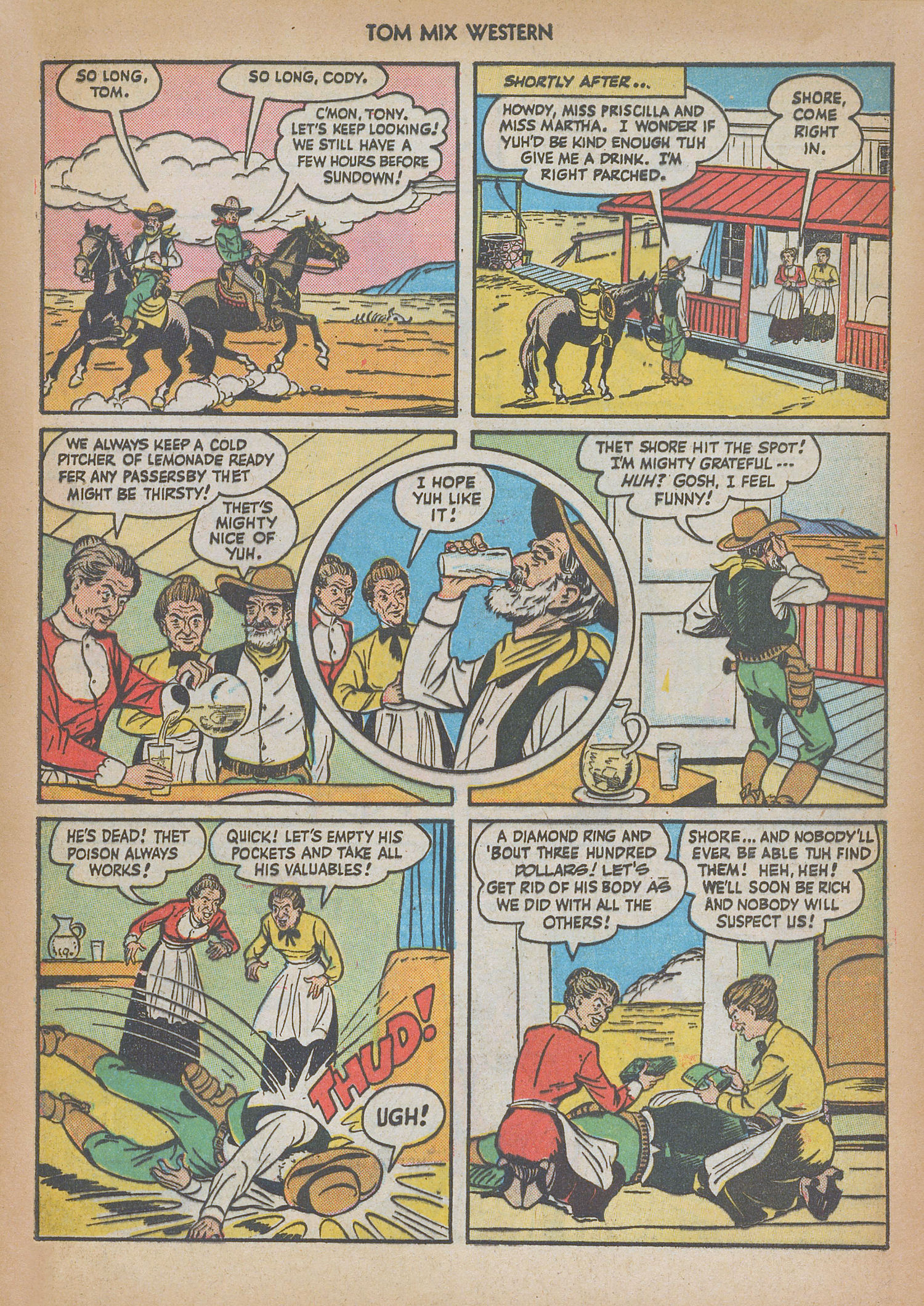 Read online Tom Mix Western (1948) comic -  Issue #14 - 17
