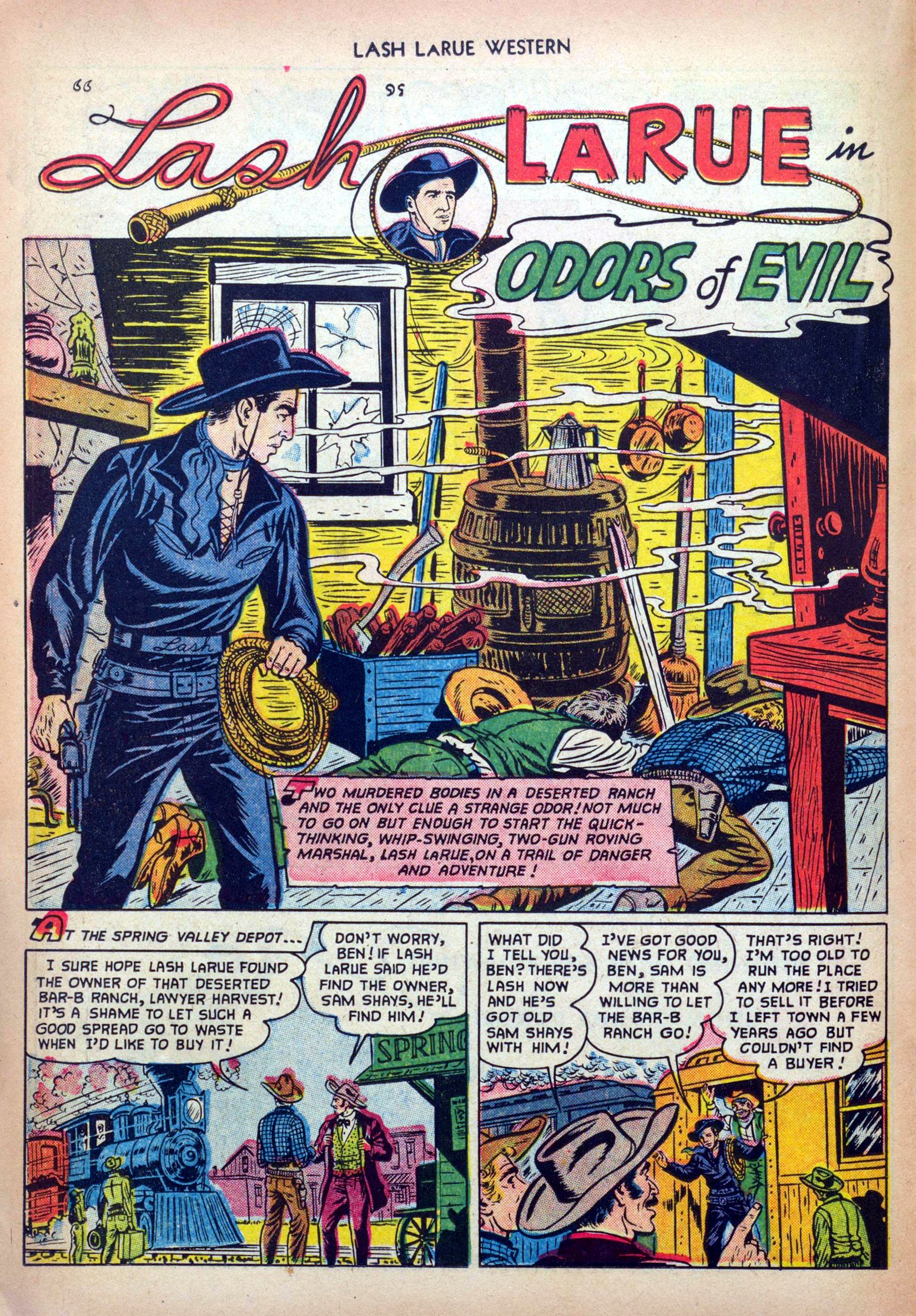 Read online Lash Larue Western (1949) comic -  Issue #32 - 18