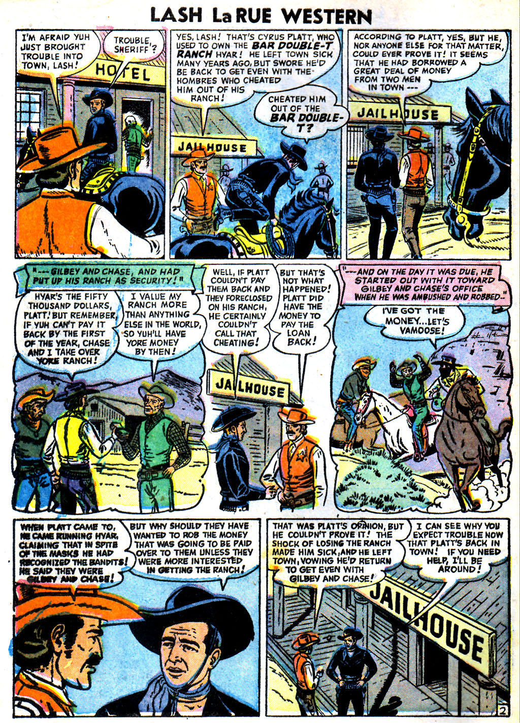 Read online Lash Larue Western (1949) comic -  Issue #59 - 4