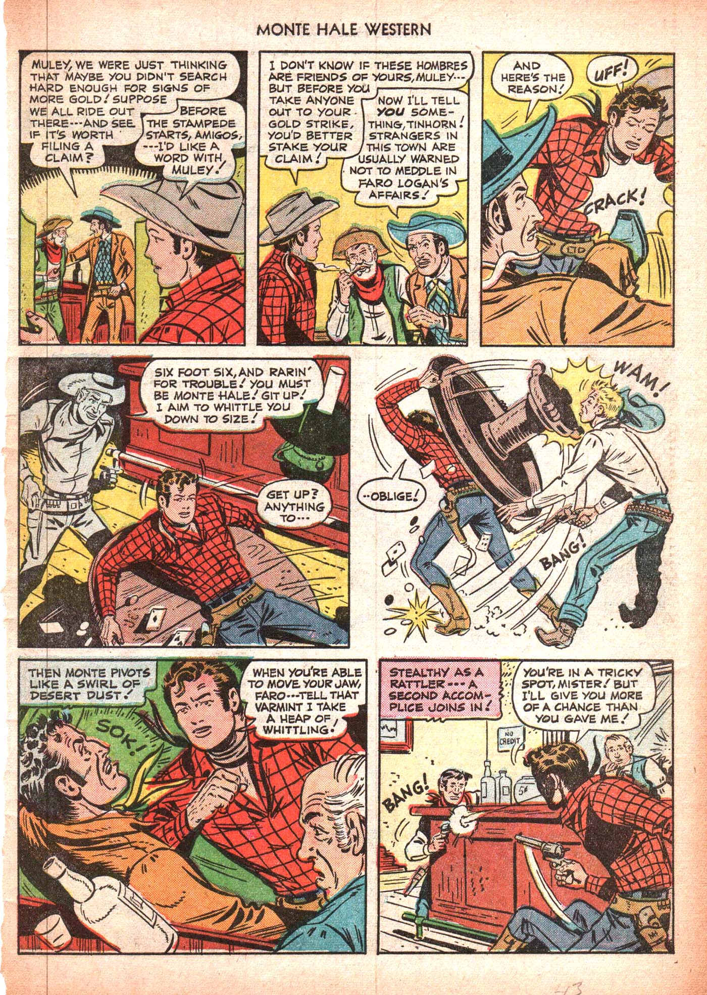 Read online Monte Hale Western comic -  Issue #50 - 43