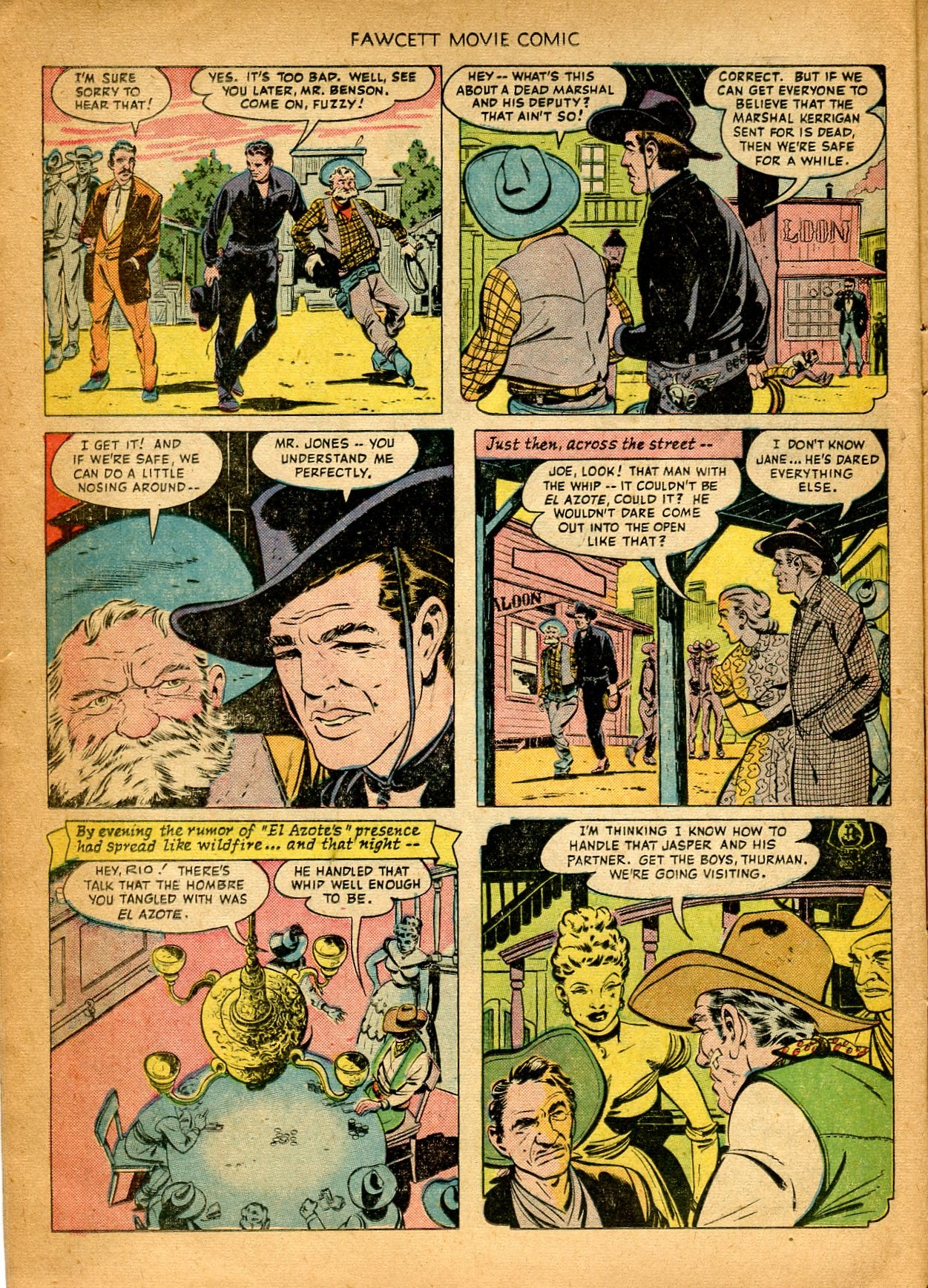 Read online Fawcett Movie Comic comic -  Issue #8 - 12