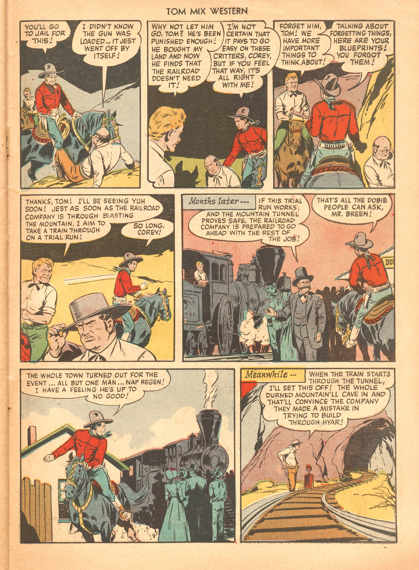 Read online Tom Mix Western (1948) comic -  Issue #36 - 47