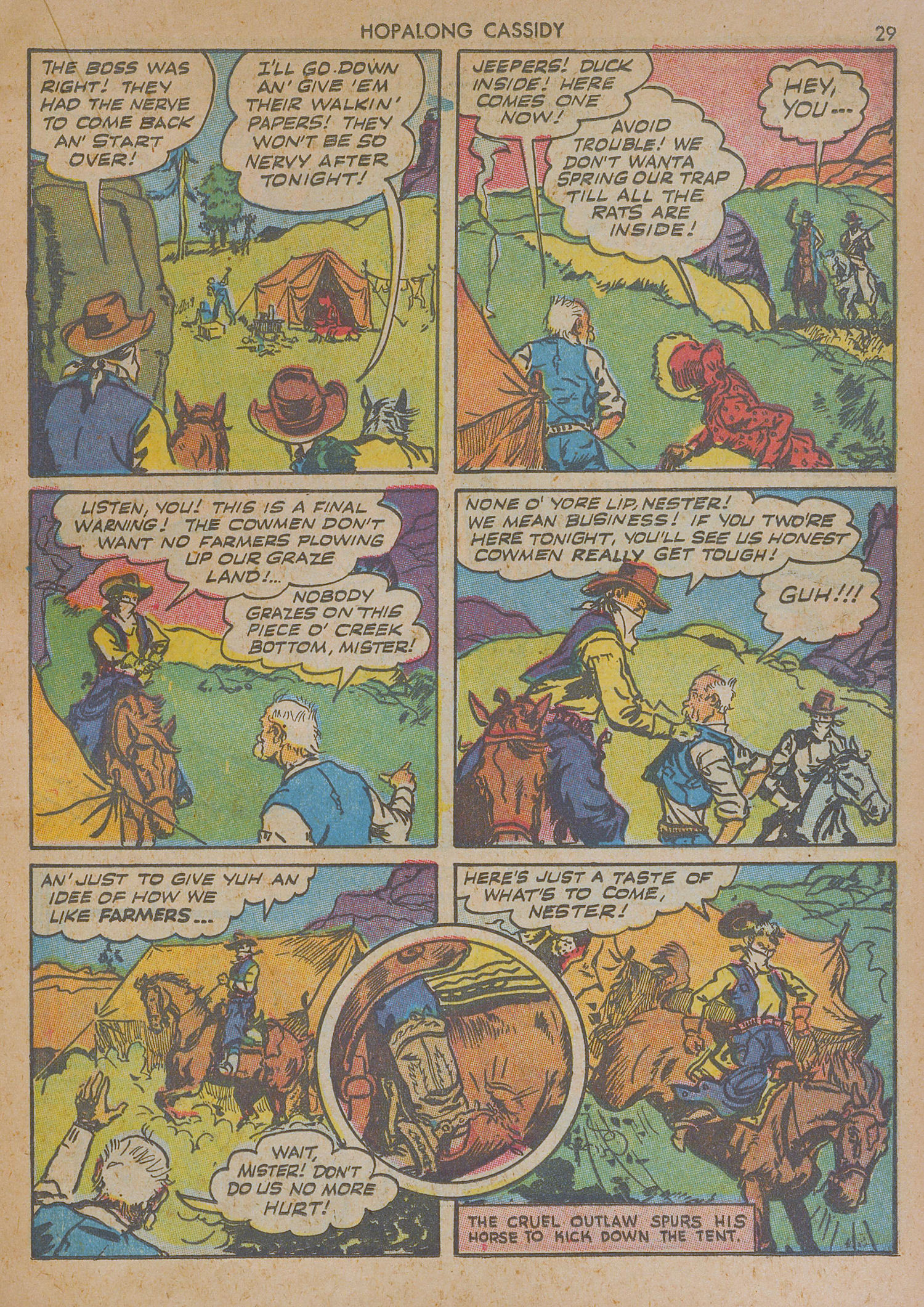 Read online Hopalong Cassidy comic -  Issue #1 - 29