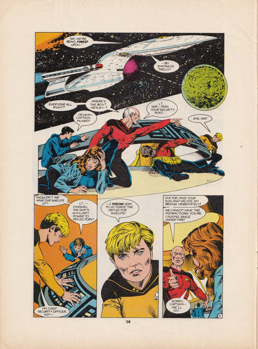 Read online Star Trek The Next Generation (1990) comic -  Issue #1 - 14
