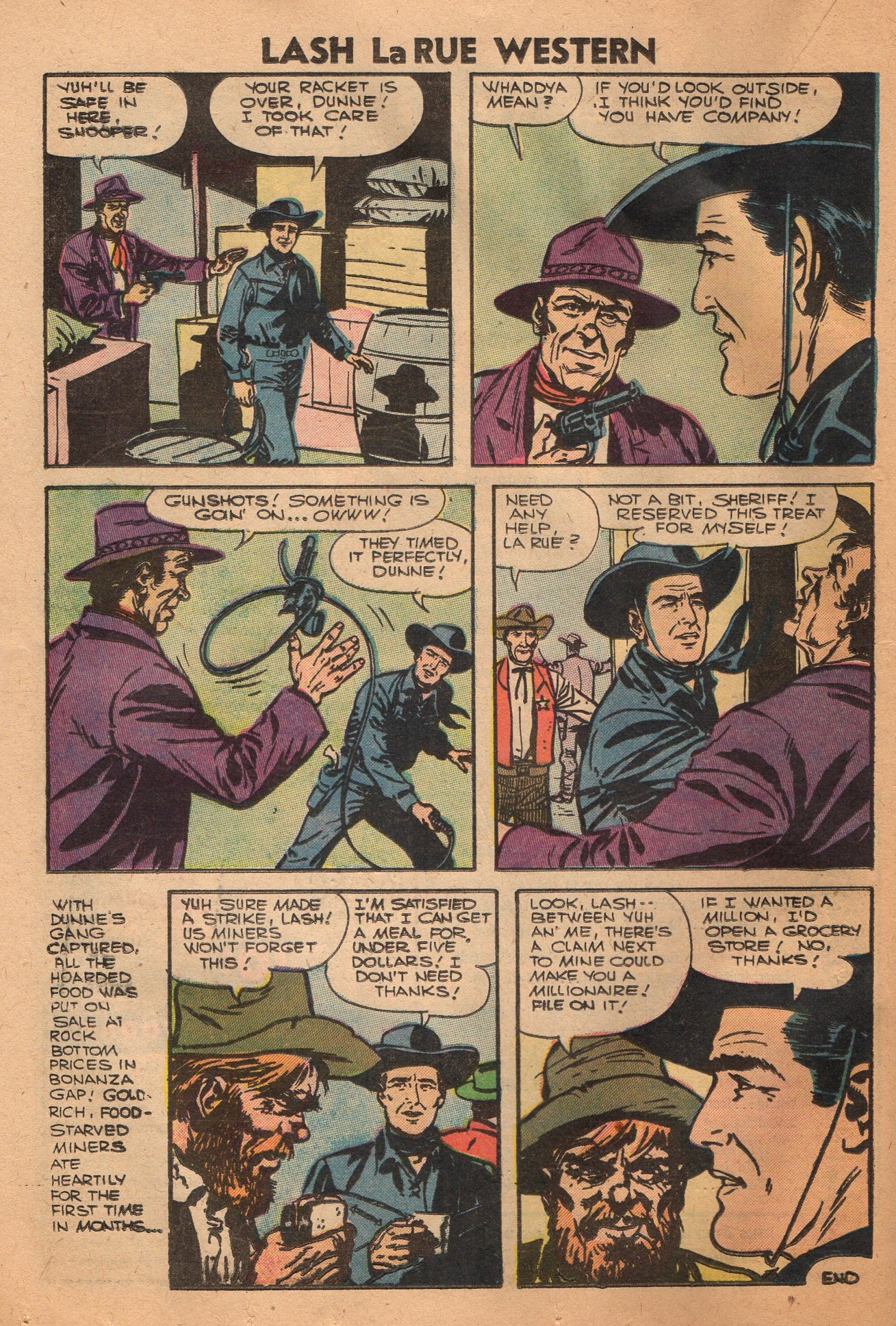 Read online Lash Larue Western (1949) comic -  Issue #62 - 16