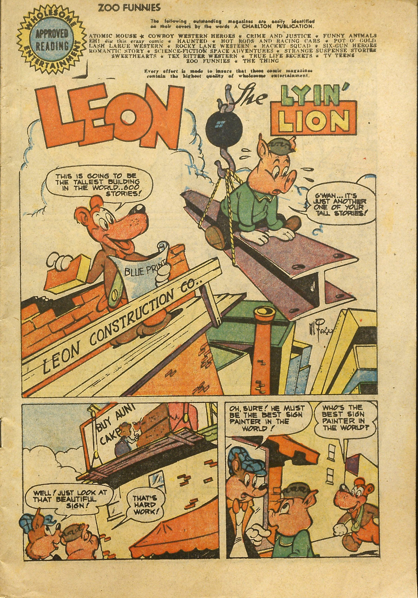 Read online Zoo Funnies comic -  Issue #4 - 2