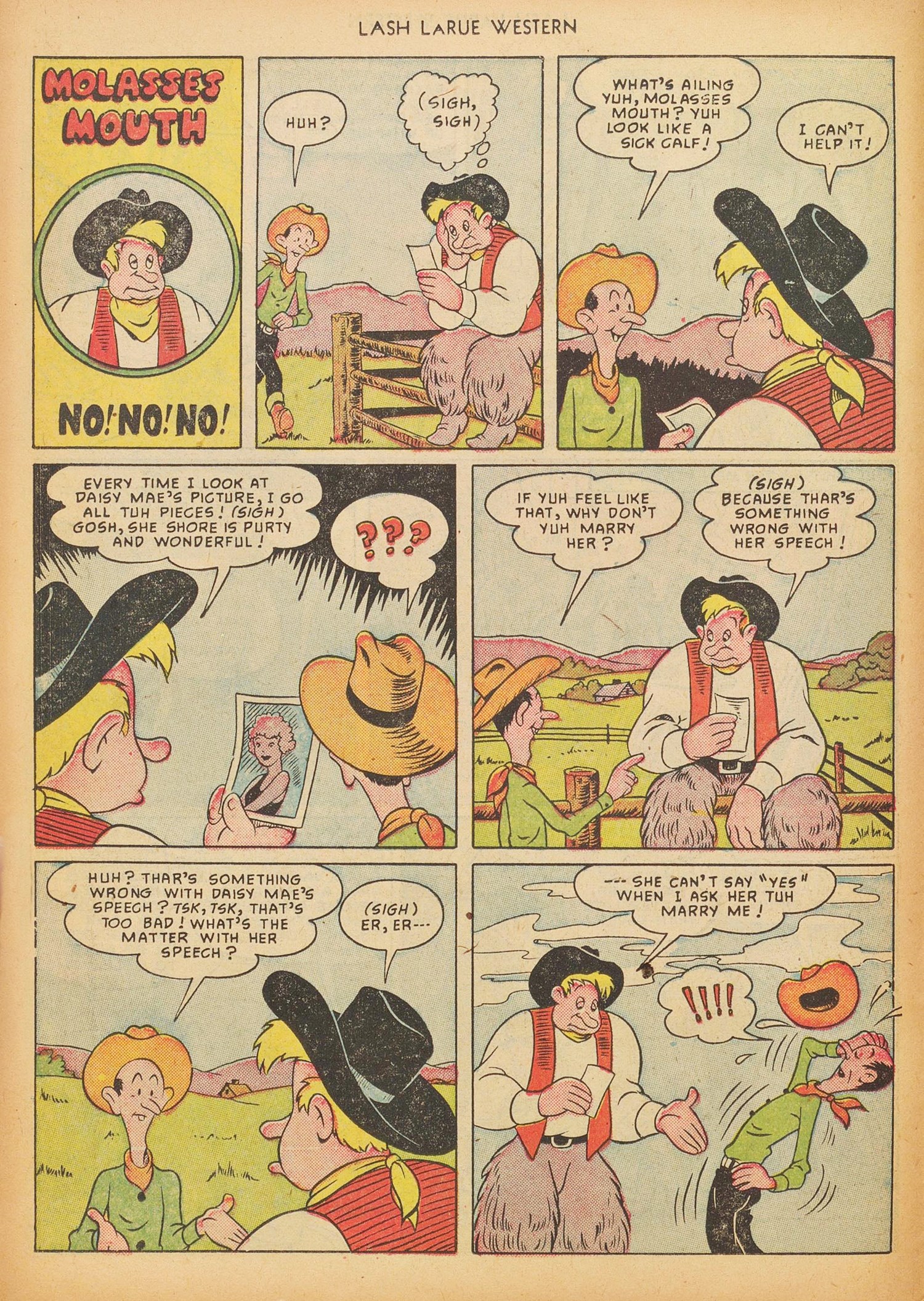 Read online Lash Larue Western (1949) comic -  Issue #17 - 14