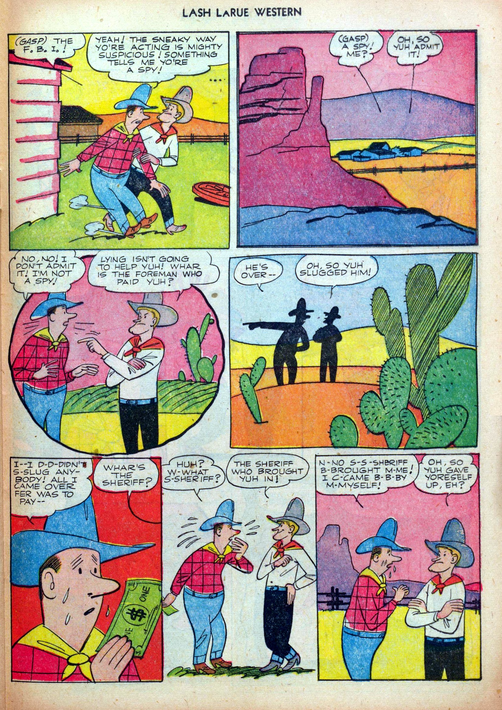 Read online Lash Larue Western (1949) comic -  Issue #35 - 25