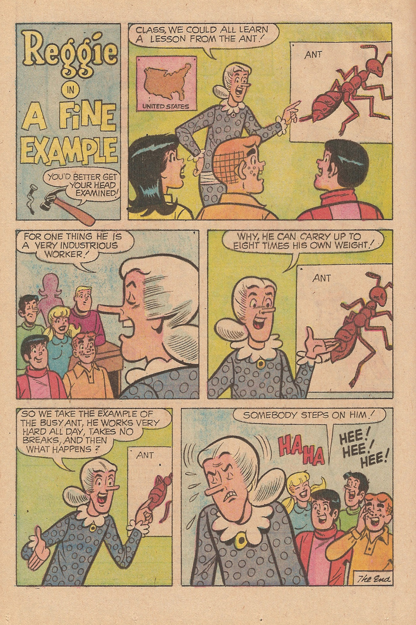 Read online Reggie's Wise Guy Jokes comic -  Issue #25 - 24
