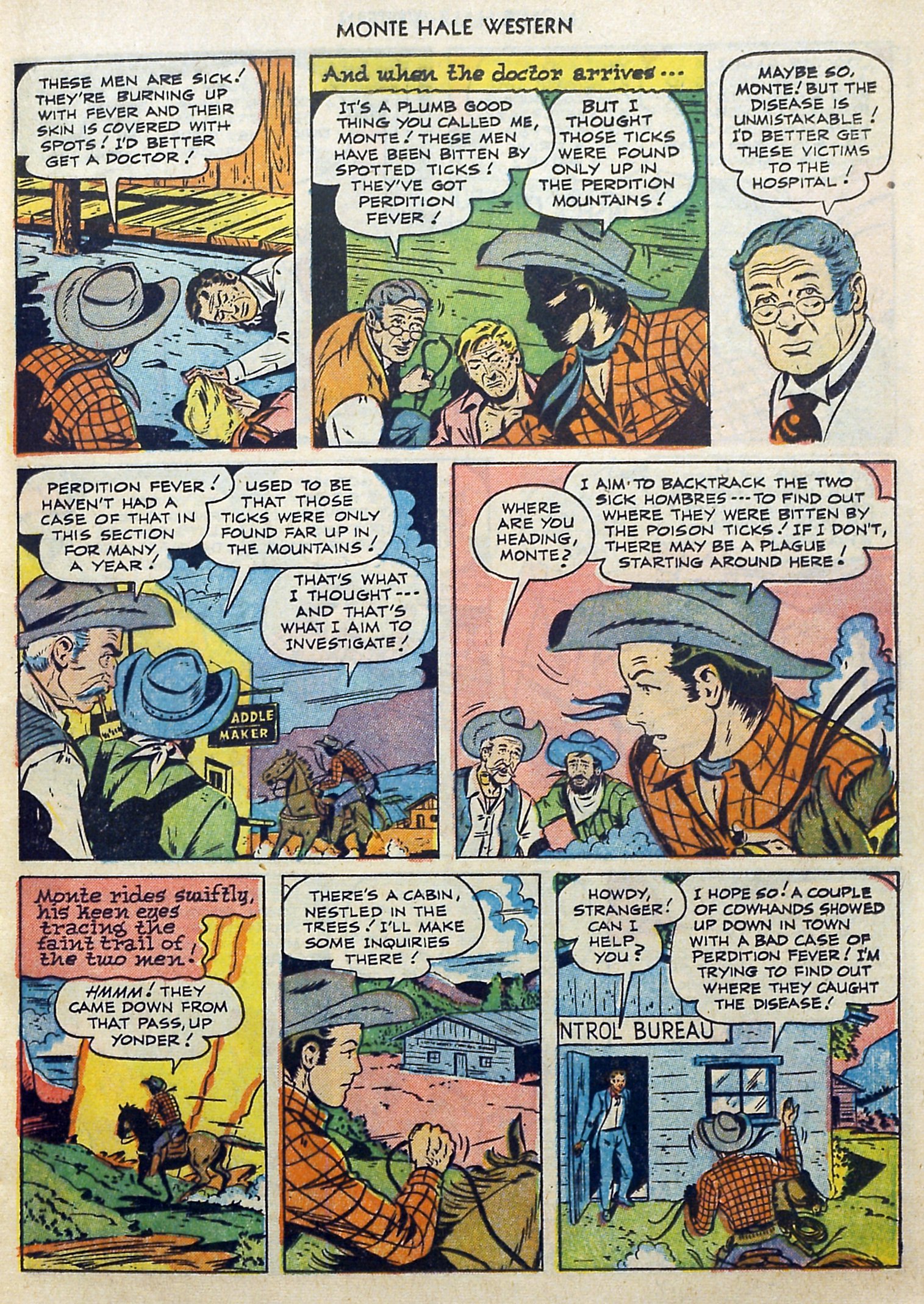 Read online Monte Hale Western comic -  Issue #71 - 16