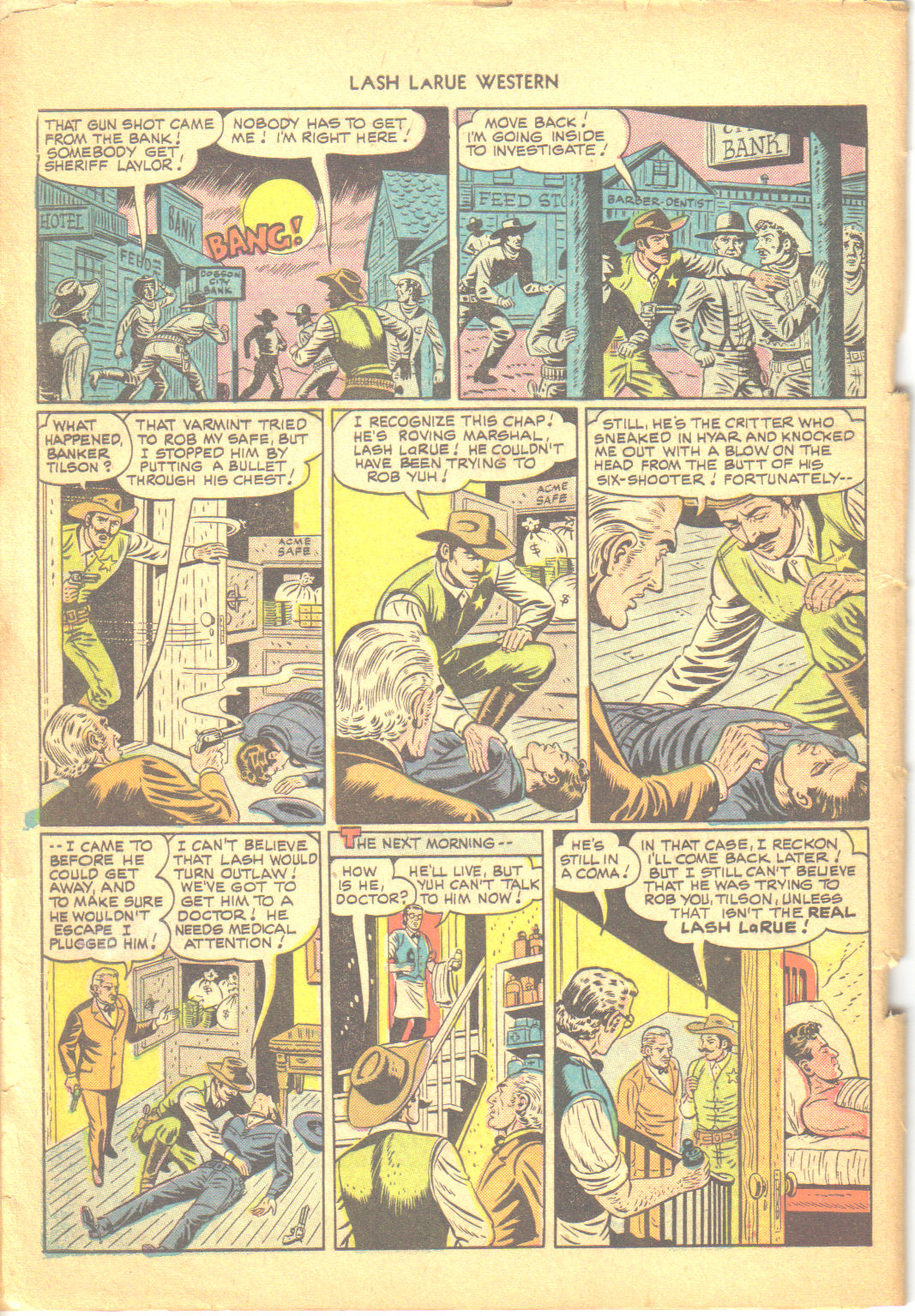 Read online Lash Larue Western (1949) comic -  Issue #6 - 4