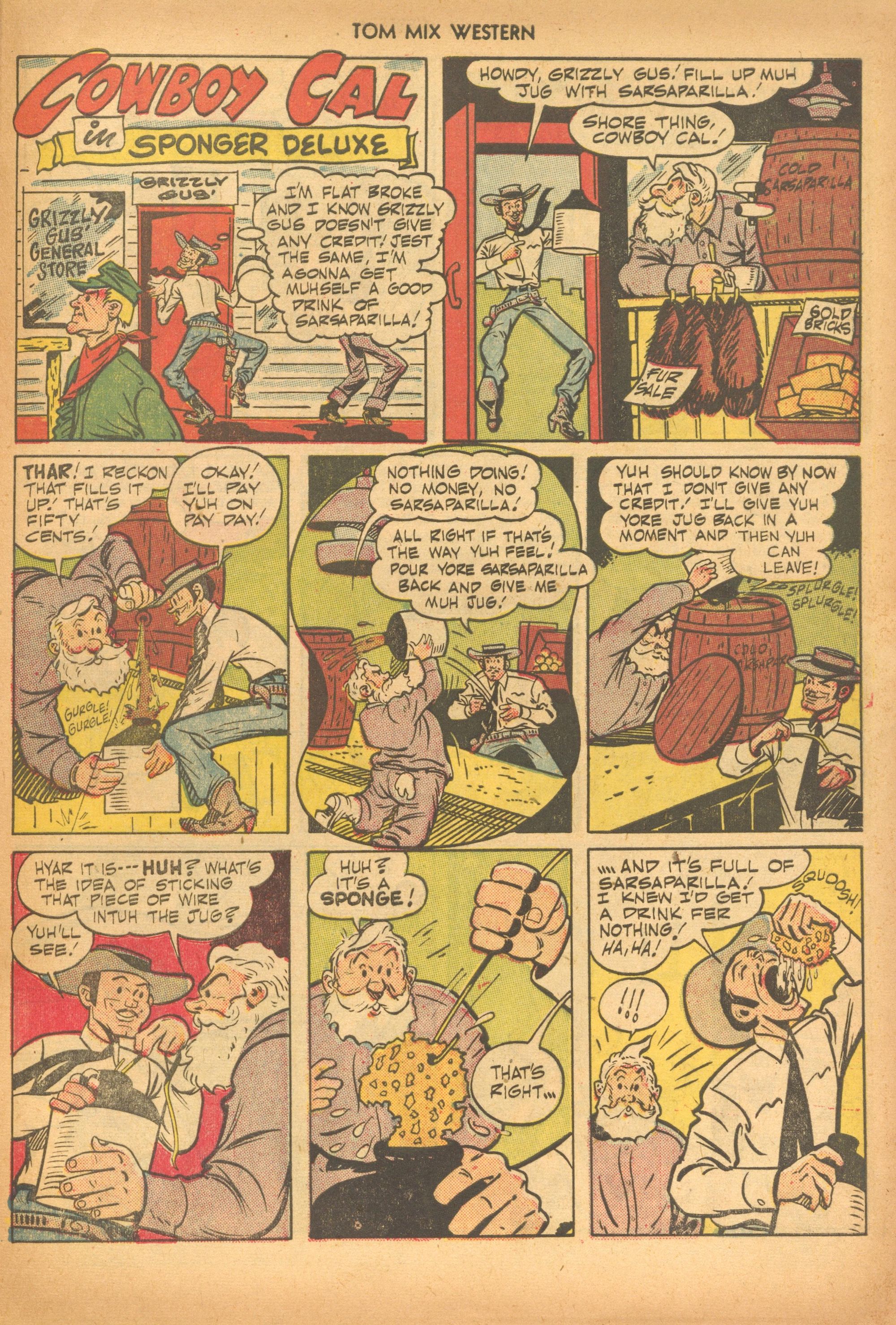 Read online Tom Mix Western (1948) comic -  Issue #28 - 33