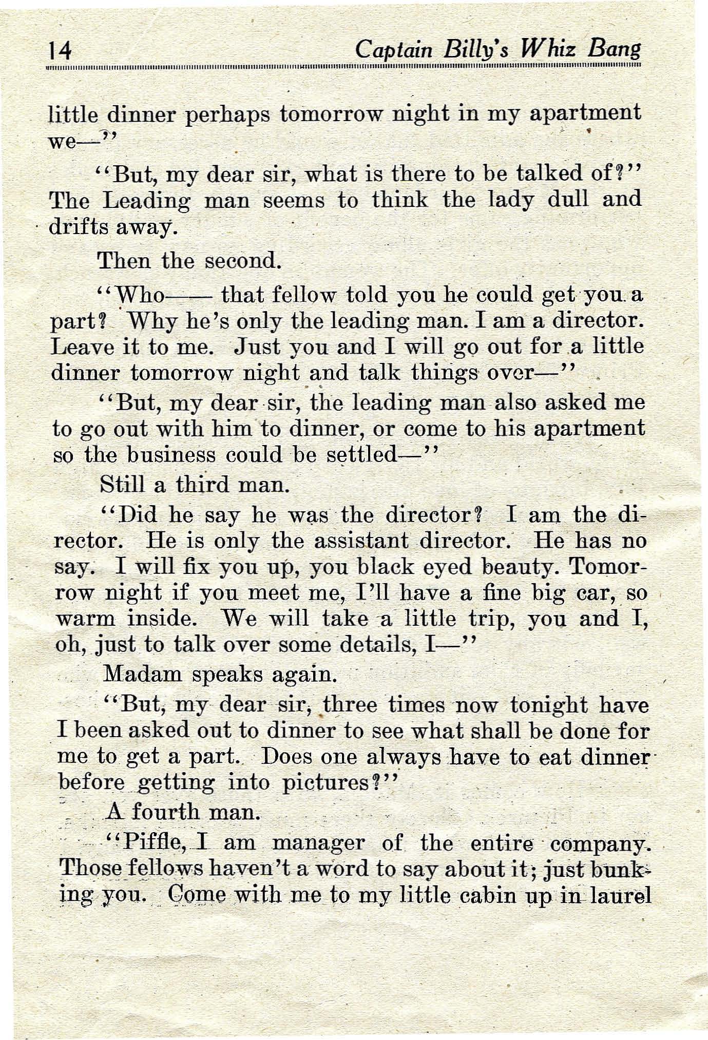 Read online Captain Billy's Whiz Bang comic -  Issue #18 - 16