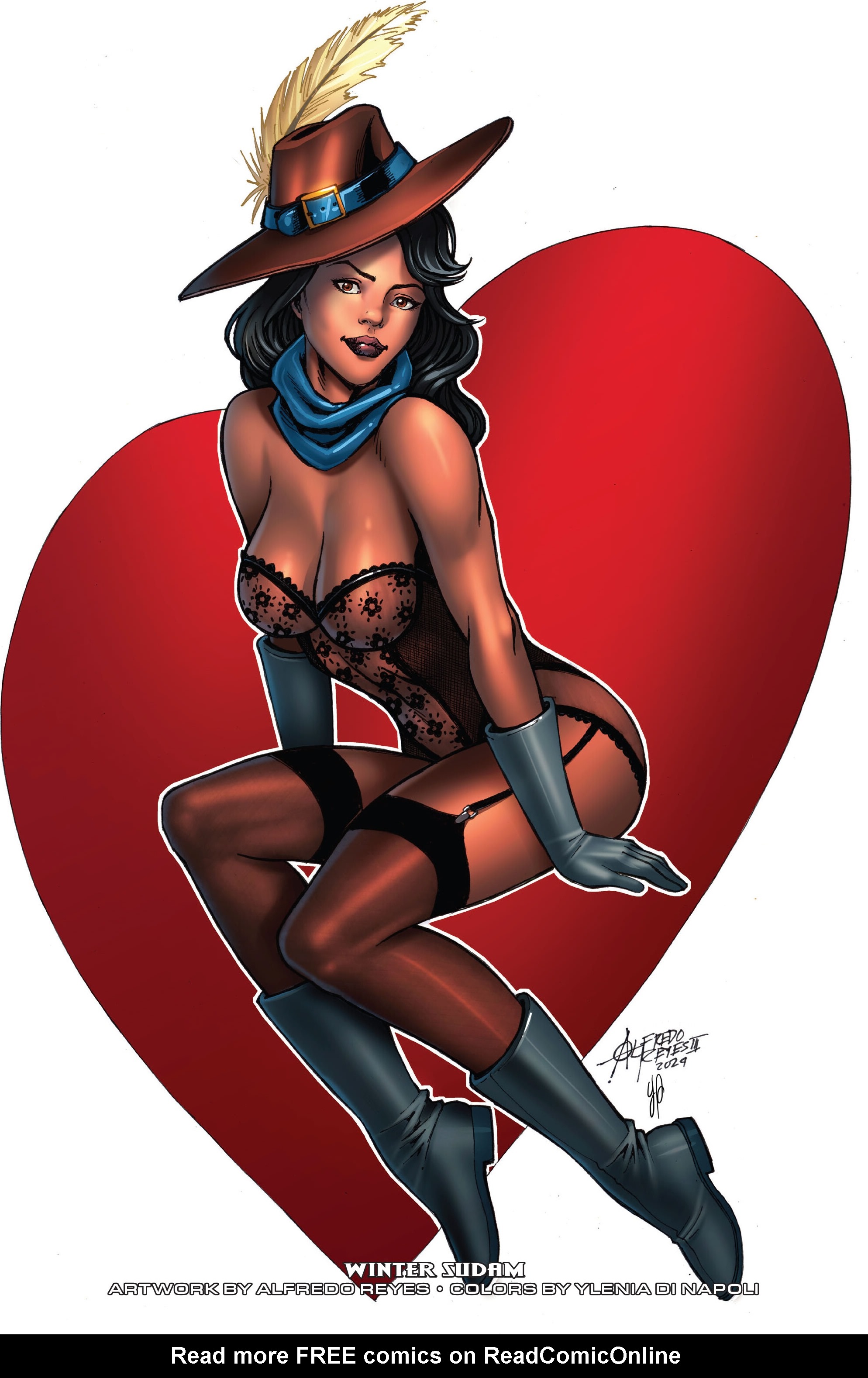 Read online Grimm Fairy Tales 2024 Valentine's Day Lingerie Pinup Special comic -  Issue # Full - 24