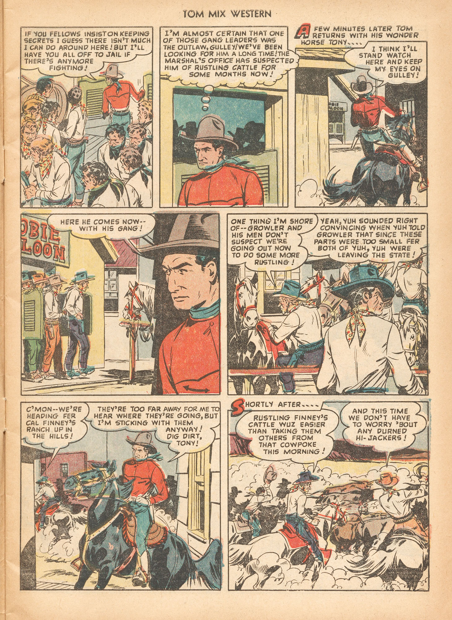 Read online Tom Mix Western (1948) comic -  Issue #23 - 7