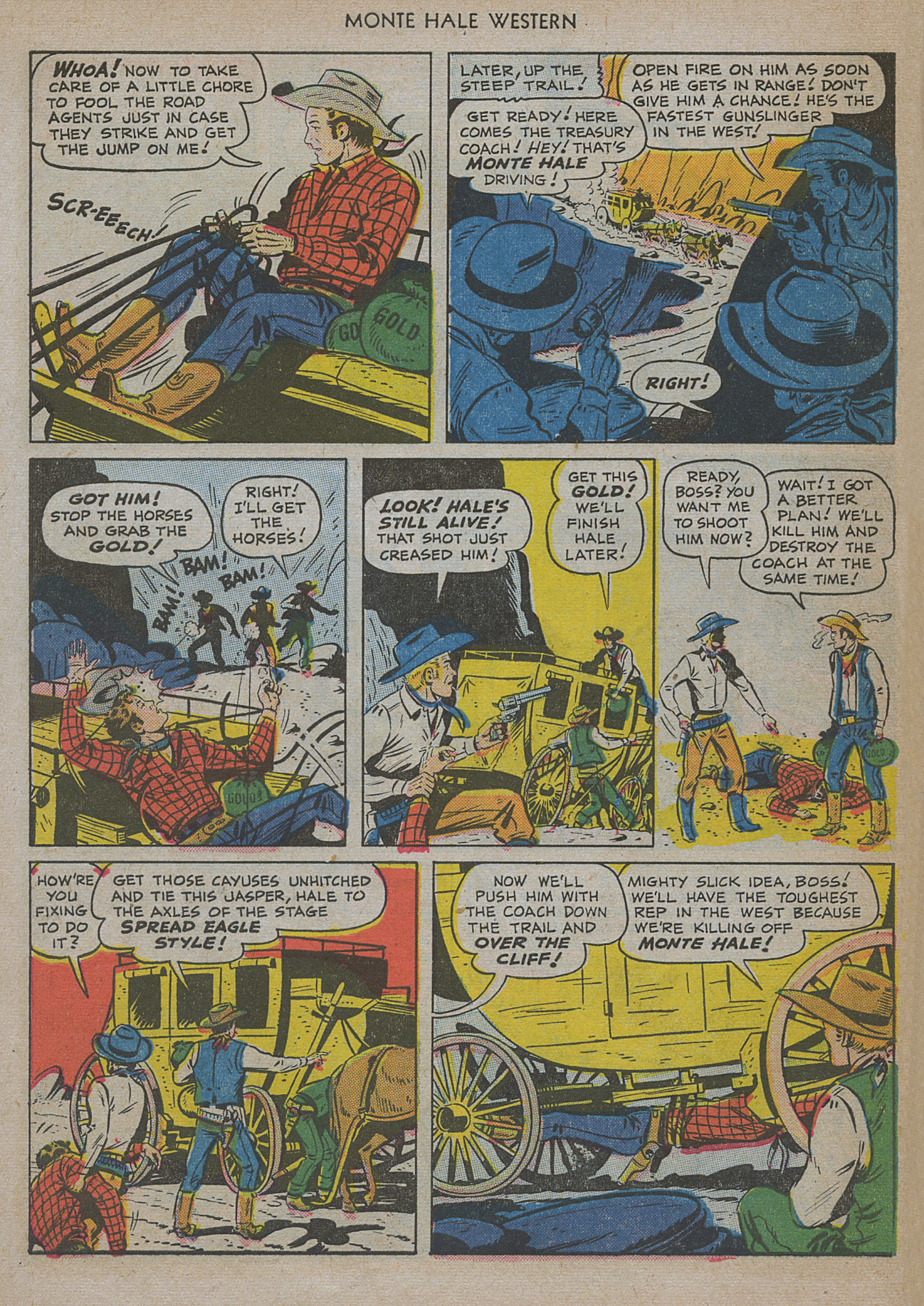 Read online Monte Hale Western comic -  Issue #47 - 46