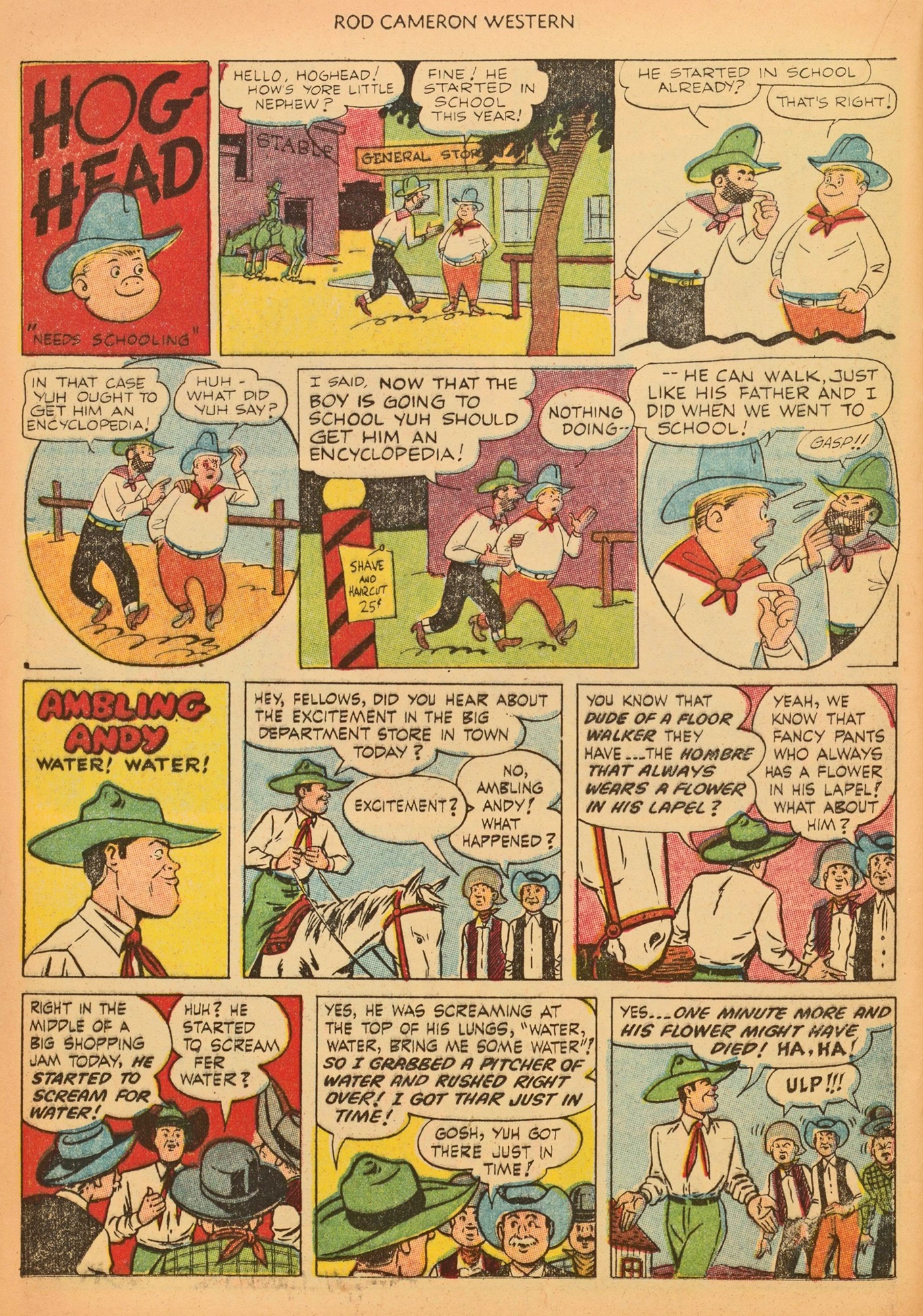 Read online Rod Cameron Western comic -  Issue #19 - 24