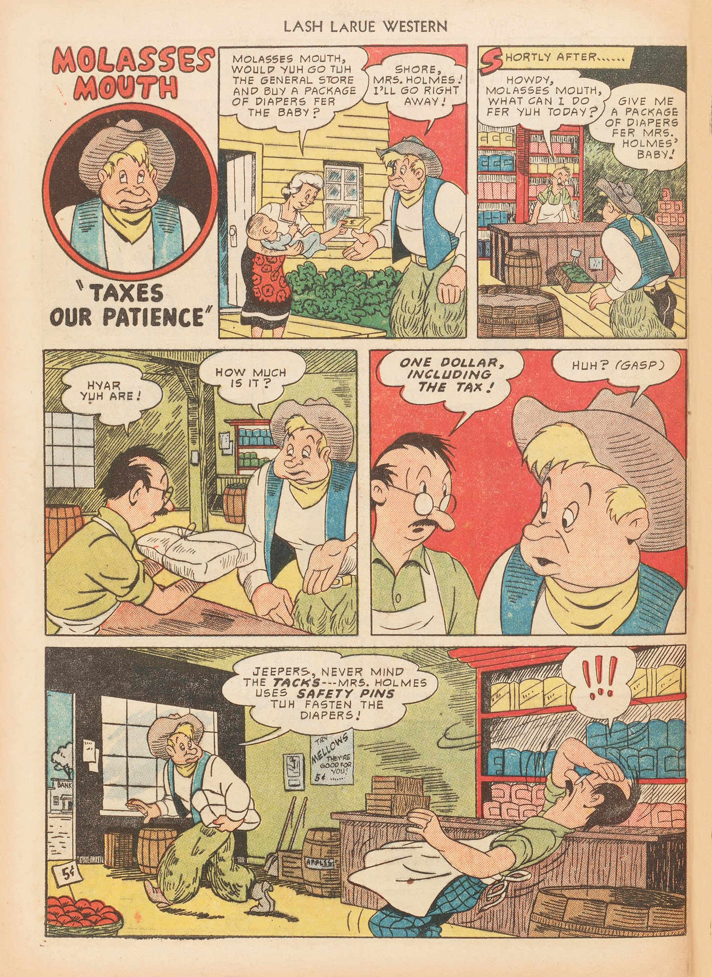 Read online Lash Larue Western (1949) comic -  Issue #7 - 40