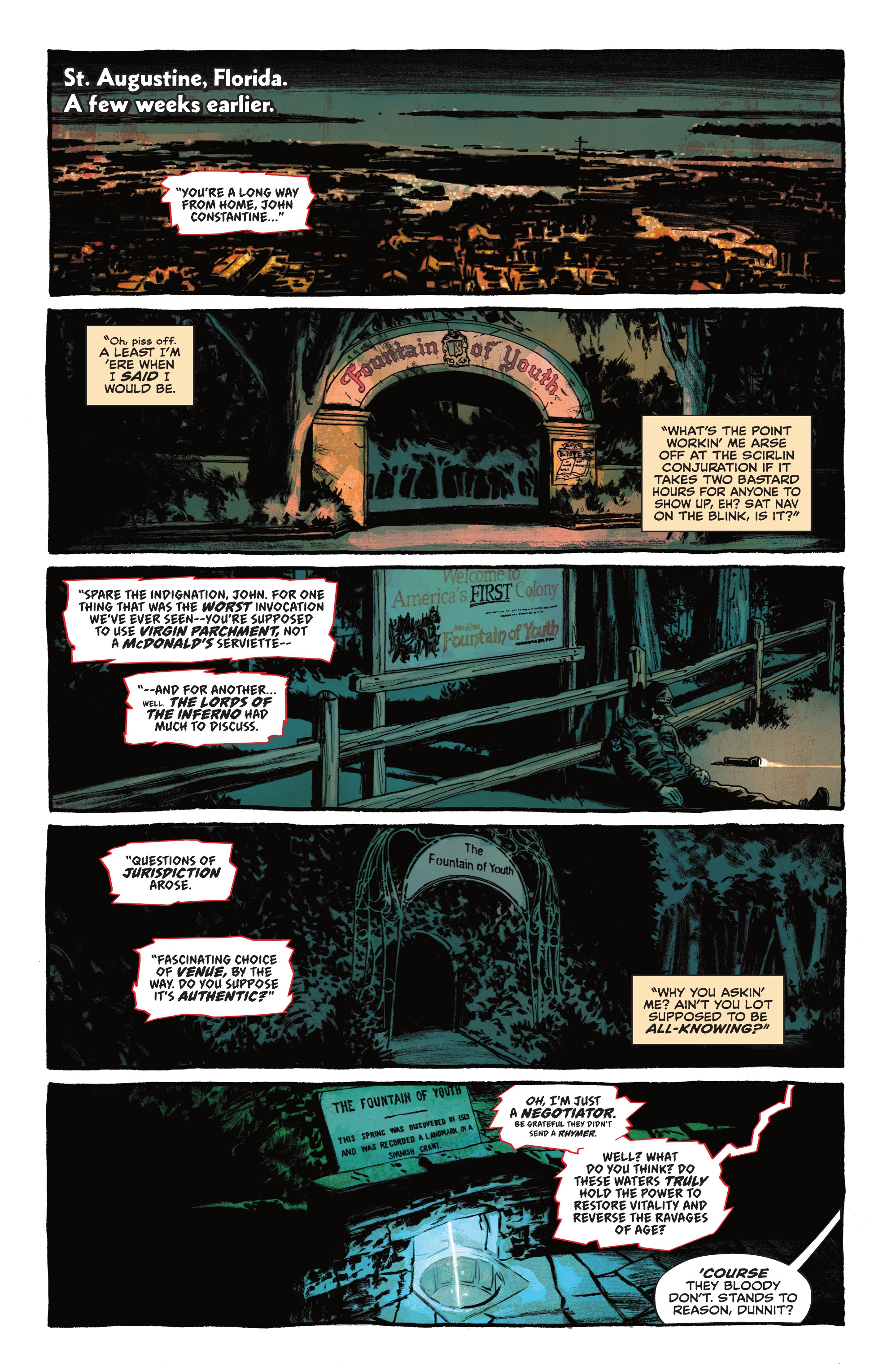 Read online John Constantine: Hellblazer: Dead in America comic -  Issue #1 - 6