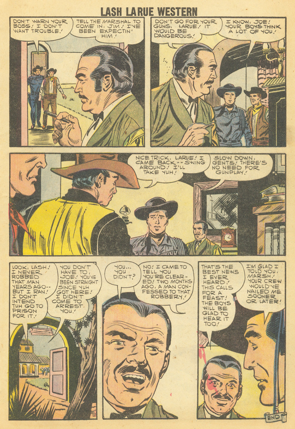 Read online Lash Larue Western (1949) comic -  Issue #68 - 14