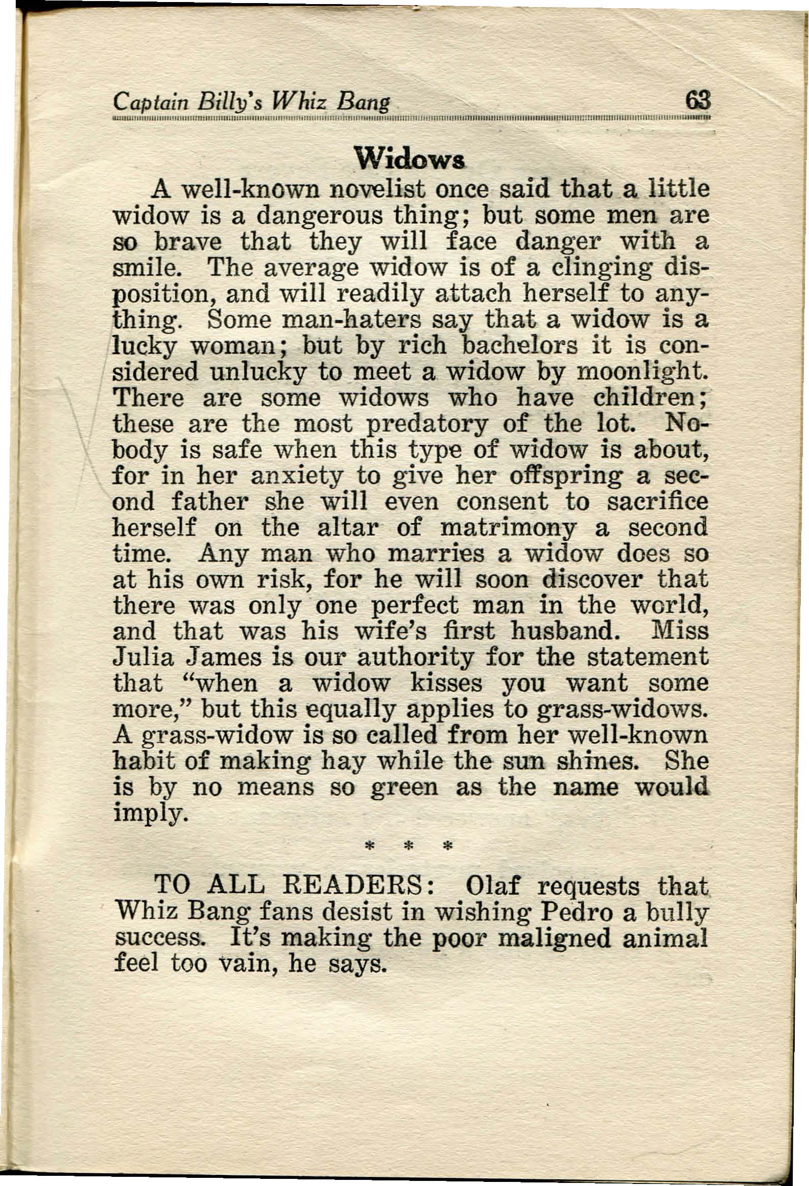 Read online Captain Billy's Whiz Bang comic -  Issue #35 - 65