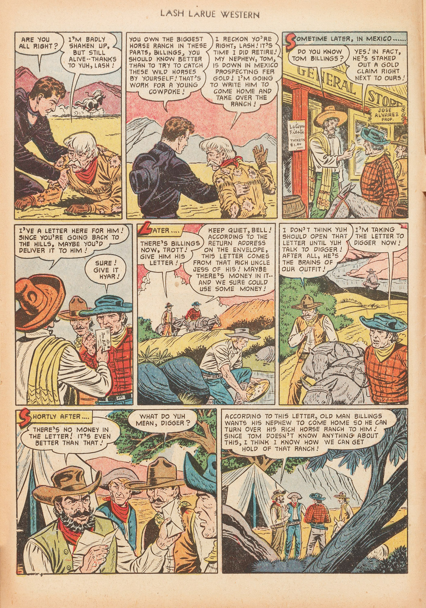 Read online Lash Larue Western (1949) comic -  Issue #16 - 6