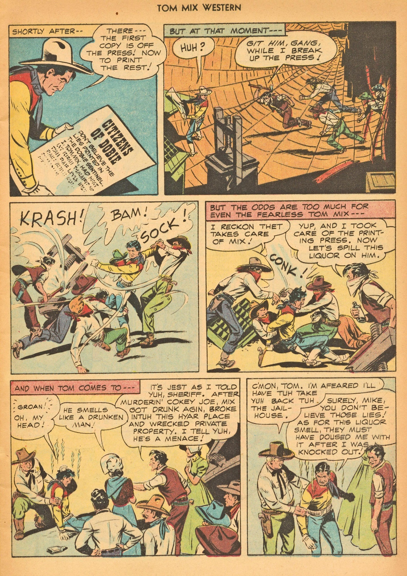 Read online Tom Mix Western (1948) comic -  Issue #8 - 9