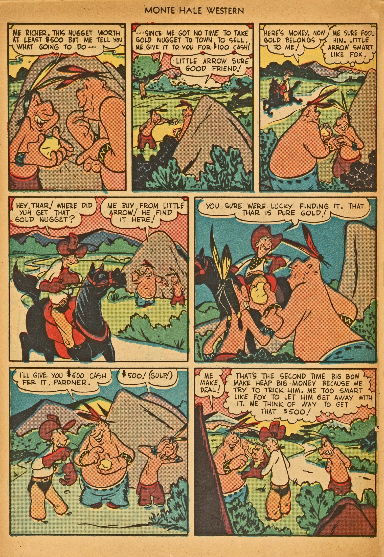 Read online Monte Hale Western comic -  Issue #30 - 38