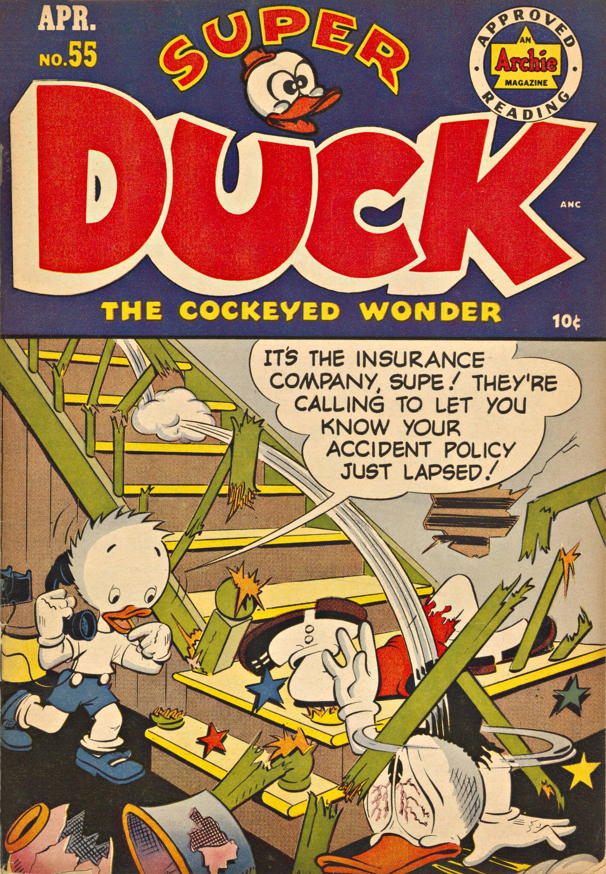 Read online Super Duck Comics comic -  Issue #55 - 1