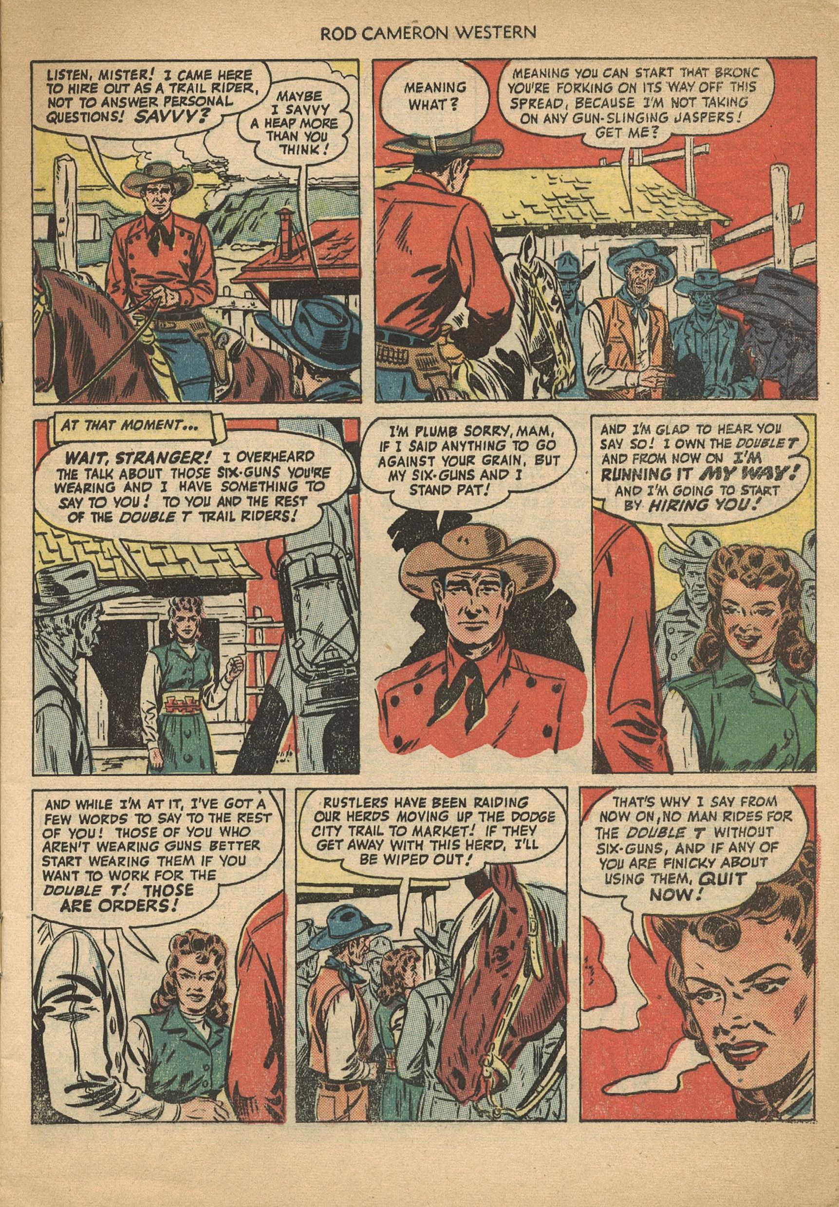 Read online Rod Cameron Western comic -  Issue #1 - 5