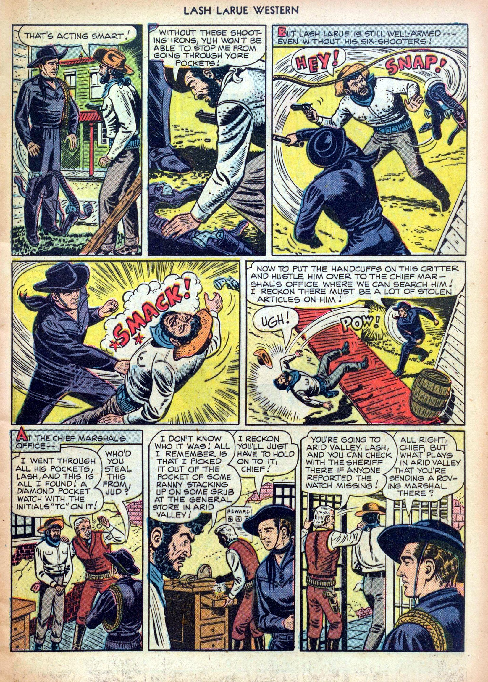 Read online Lash Larue Western (1949) comic -  Issue #4 - 5