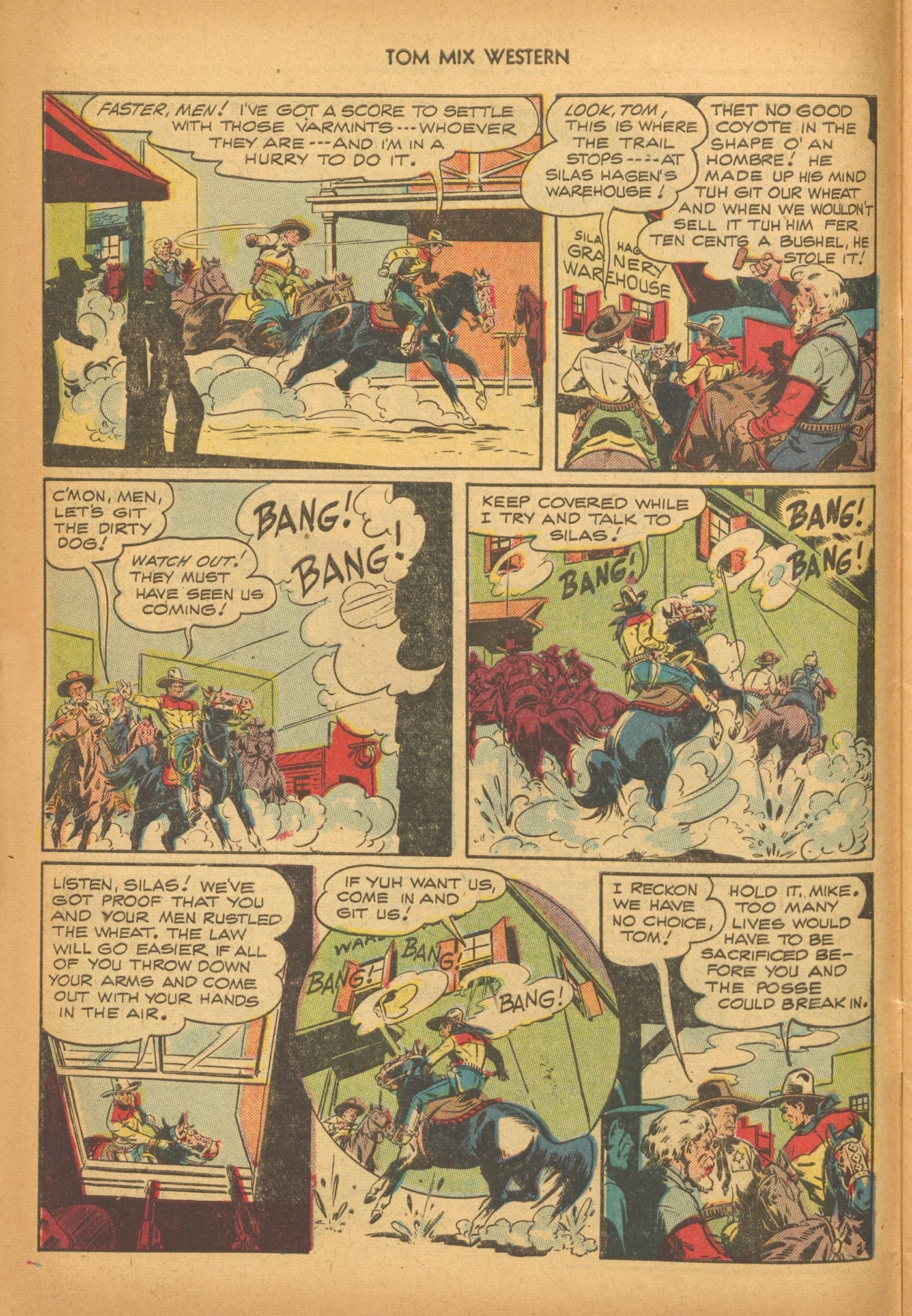 Read online Tom Mix Western (1948) comic -  Issue #6 - 10