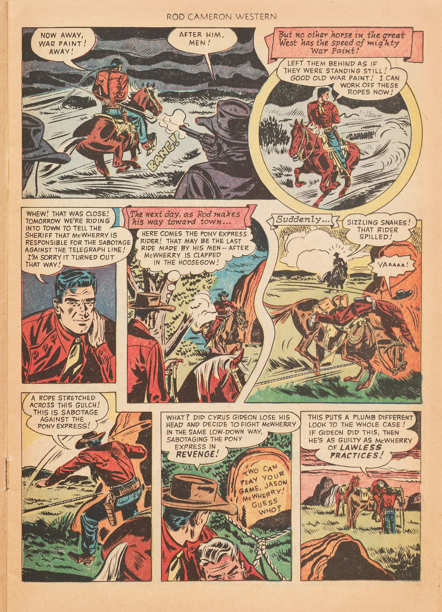 Read online Rod Cameron Western comic -  Issue #5 - 13