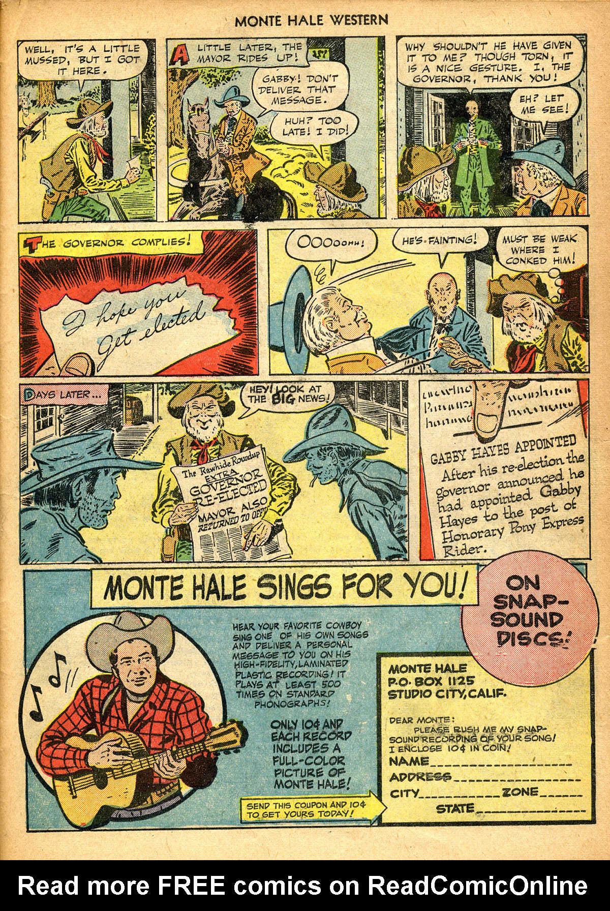 Read online Monte Hale Western comic -  Issue #44 - 40