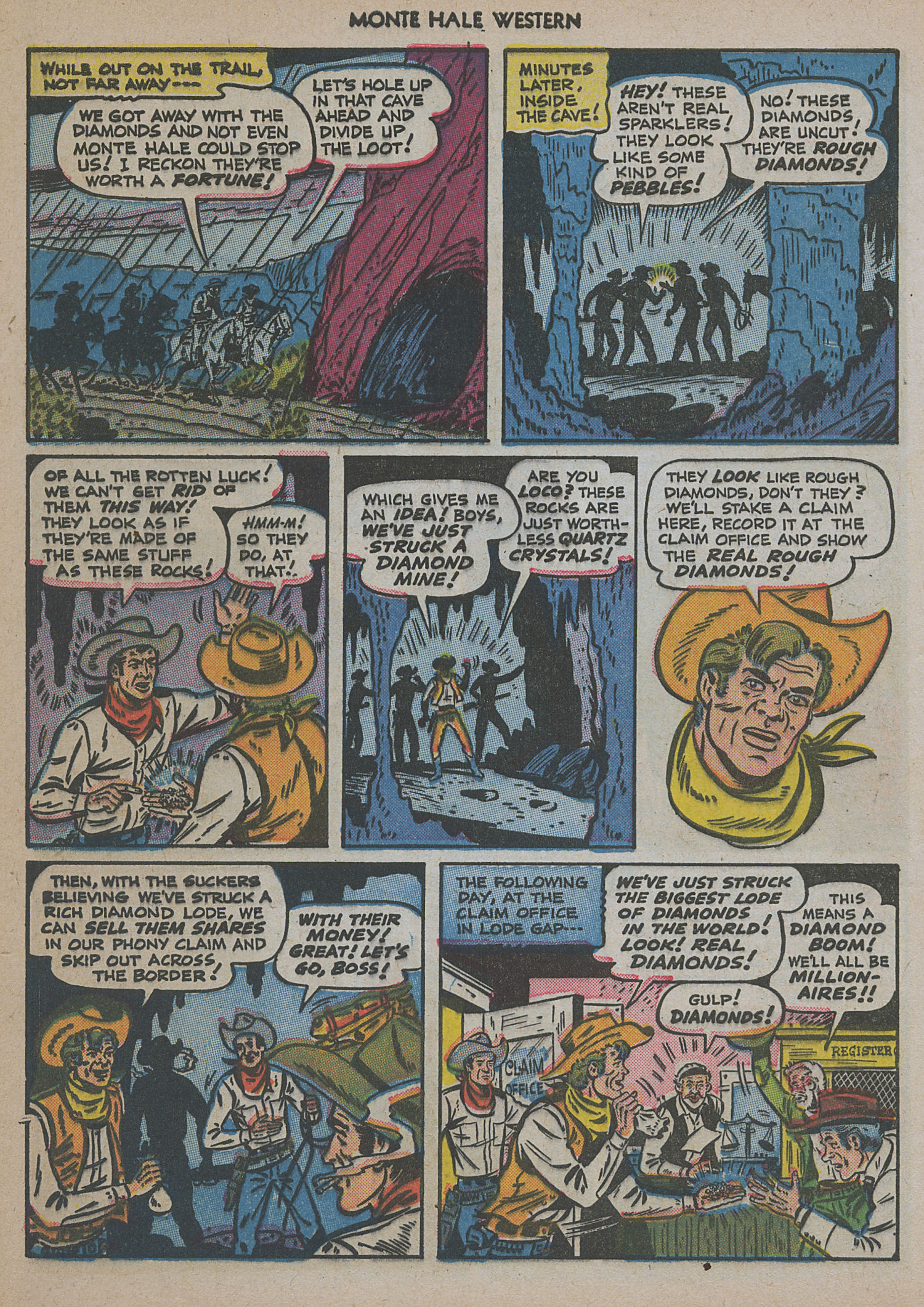 Read online Monte Hale Western comic -  Issue #48 - 44