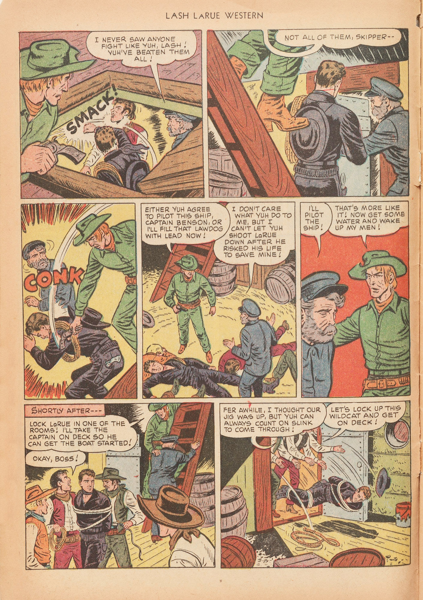 Read online Lash Larue Western (1949) comic -  Issue #15 - 8