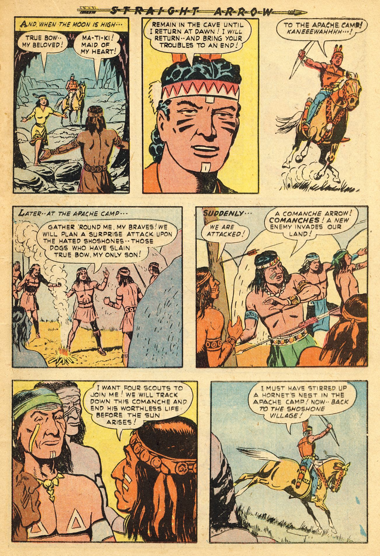 Read online Straight Arrow comic -  Issue #14 - 15