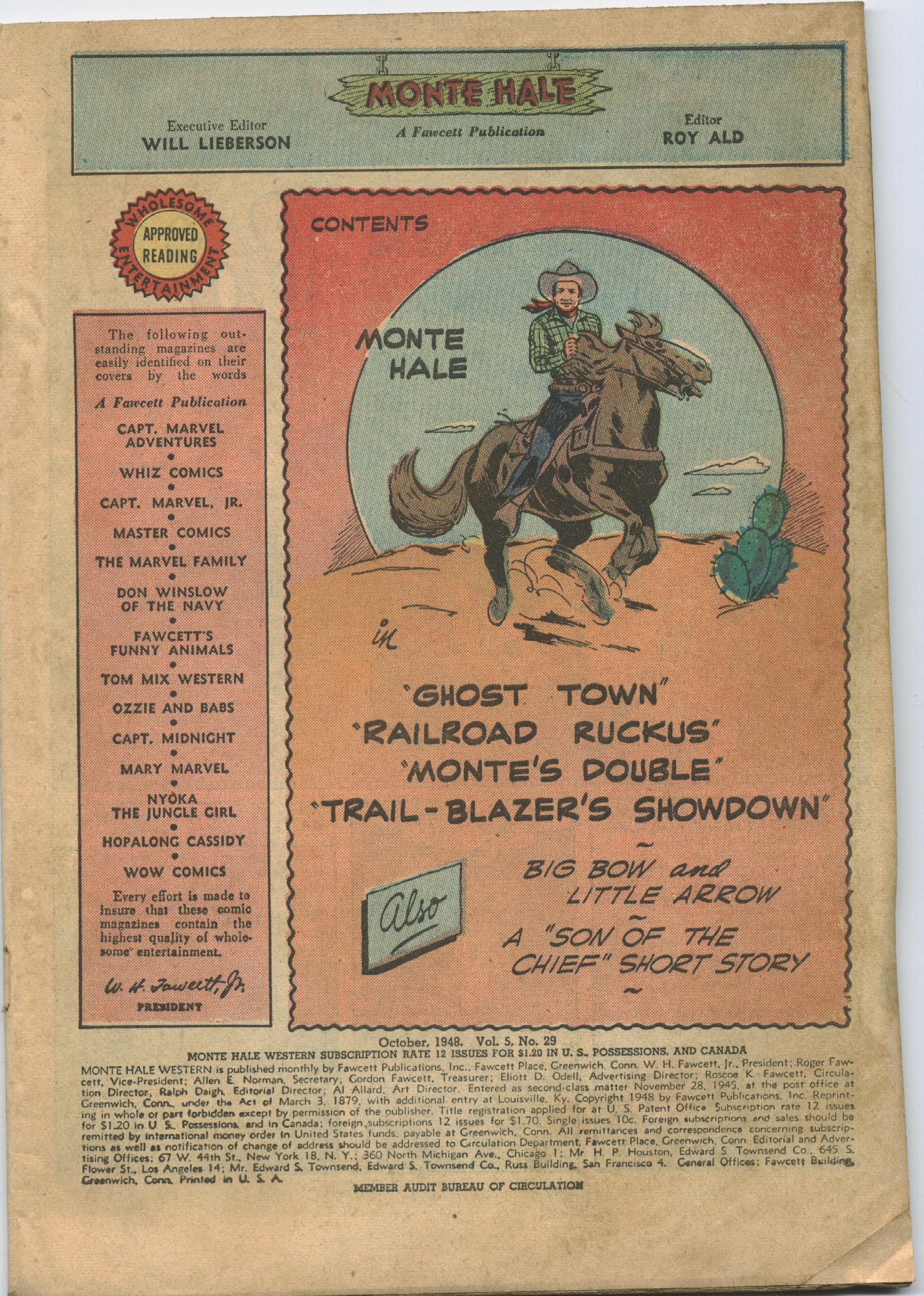 Read online Monte Hale Western comic -  Issue #29 - 3