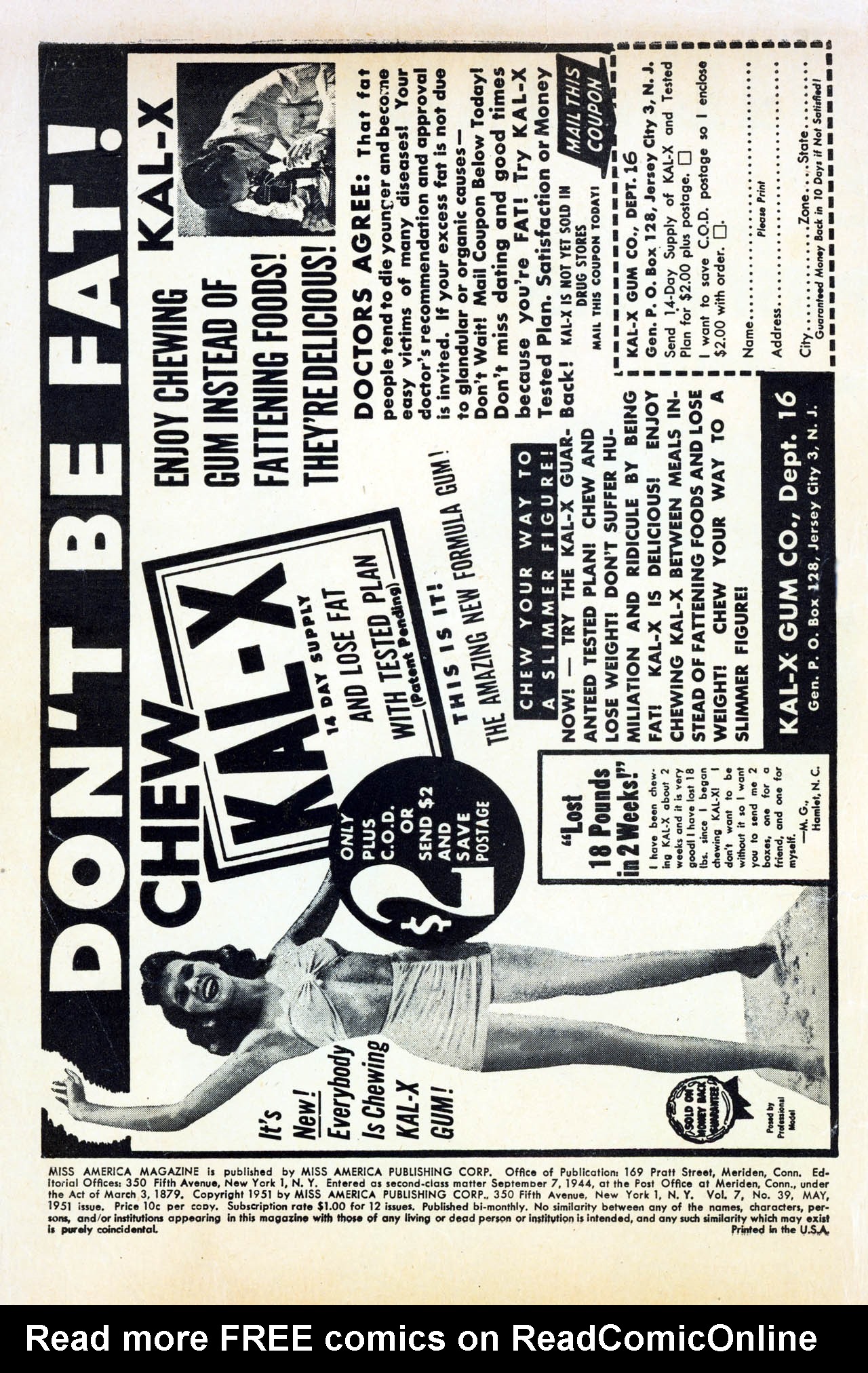 Read online Miss America comic -  Issue #39 - 2