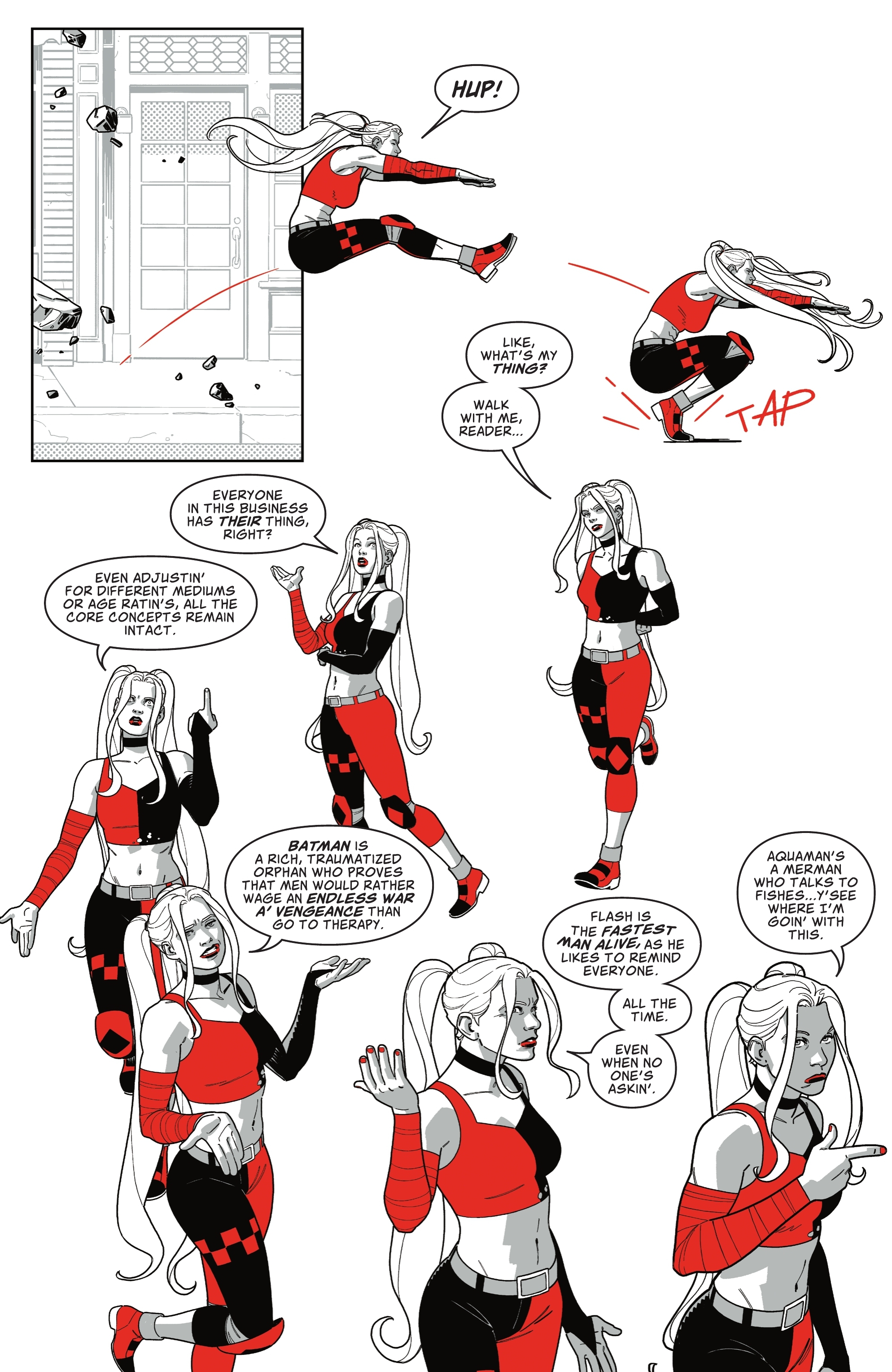 Read online Harley Quinn: Black   White   Redder comic -  Issue #6 - 8